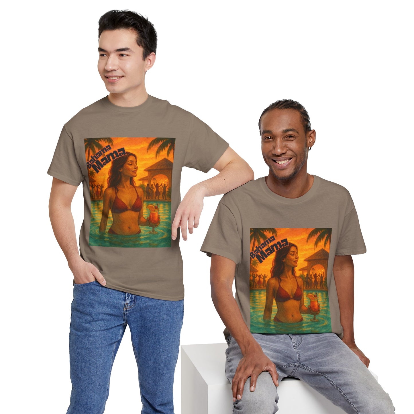 Beach Vibes Unisex Heavy Cotton Tee - Tropical Mama Design