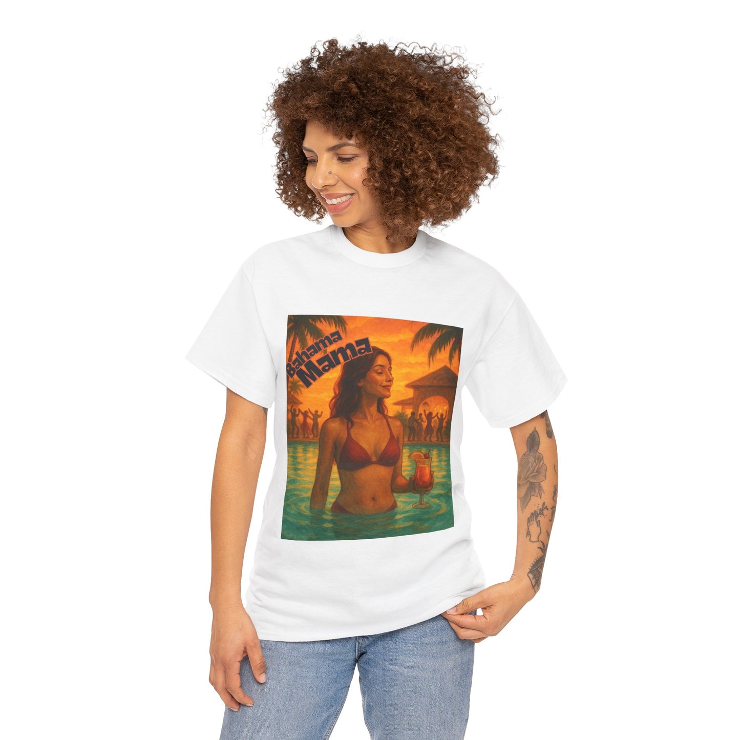Beach Vibes Unisex Heavy Cotton Tee - Tropical Mama Design