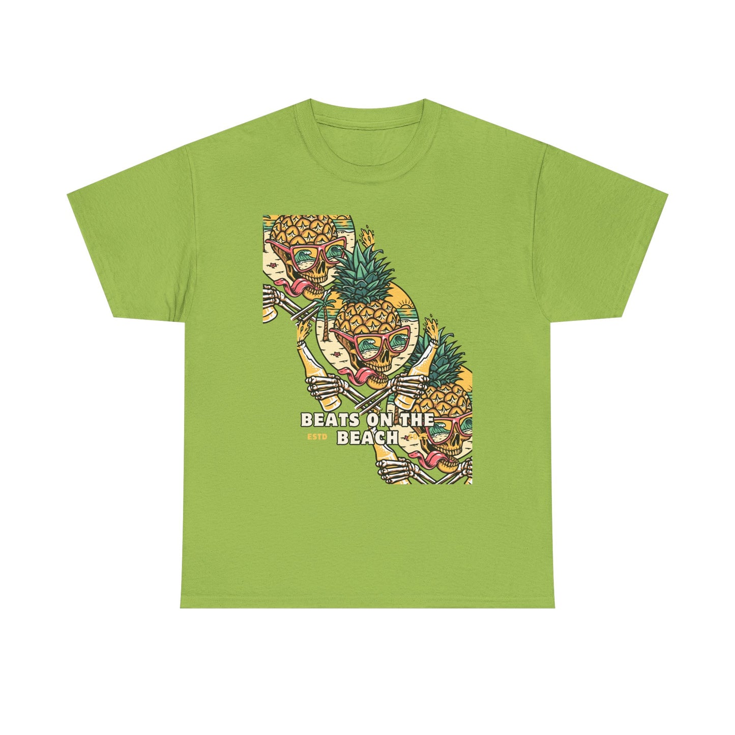 Beats on the Beach Unisex Heavy Cotton Tee – Chill Vibes Shirt