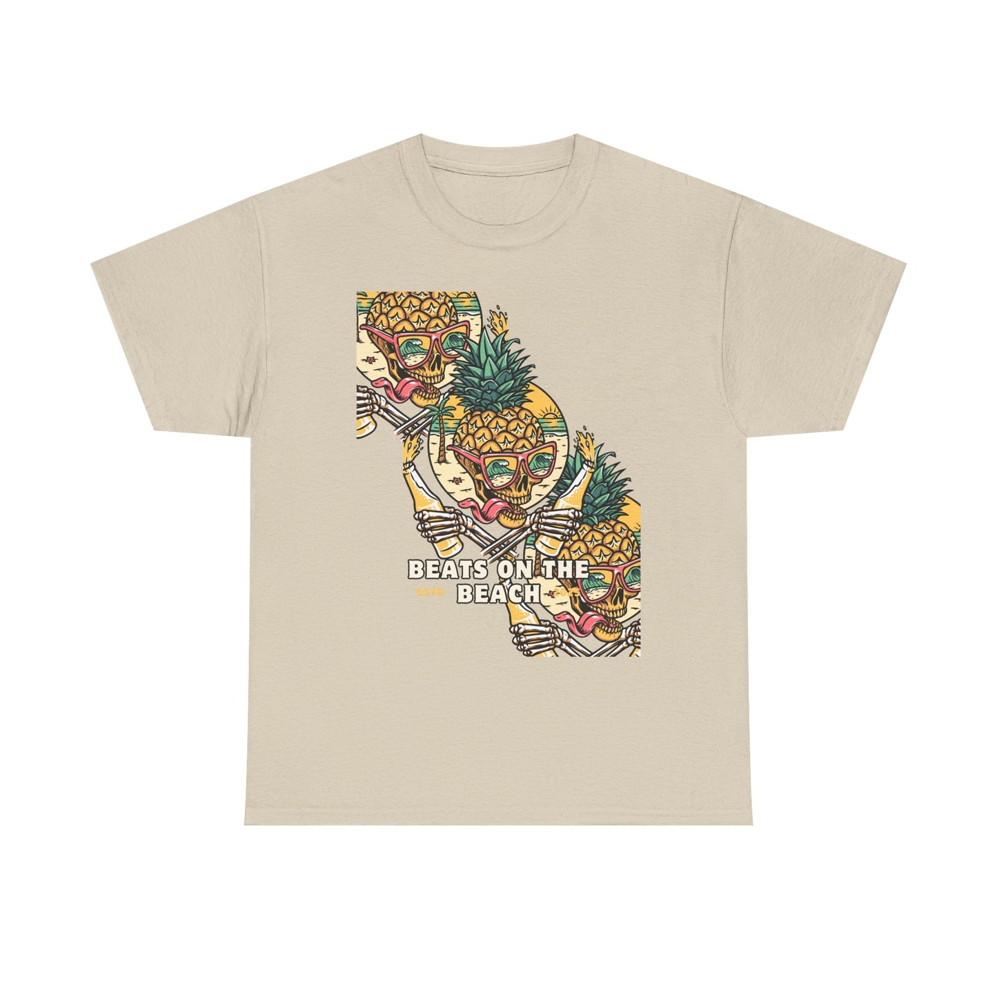 Beats on the Beach Unisex Heavy Cotton Tee – Chill Vibes Shirt
