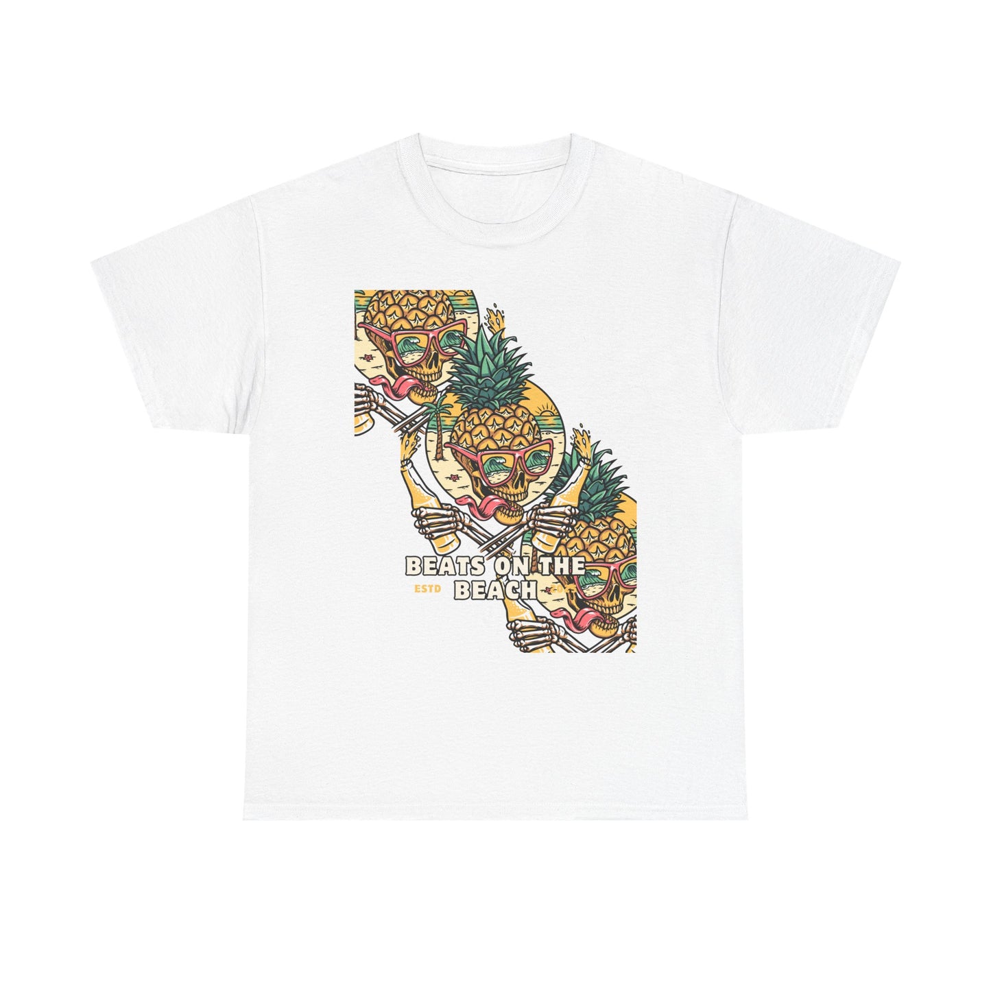 Beats on the Beach Unisex Heavy Cotton Tee – Chill Vibes Shirt