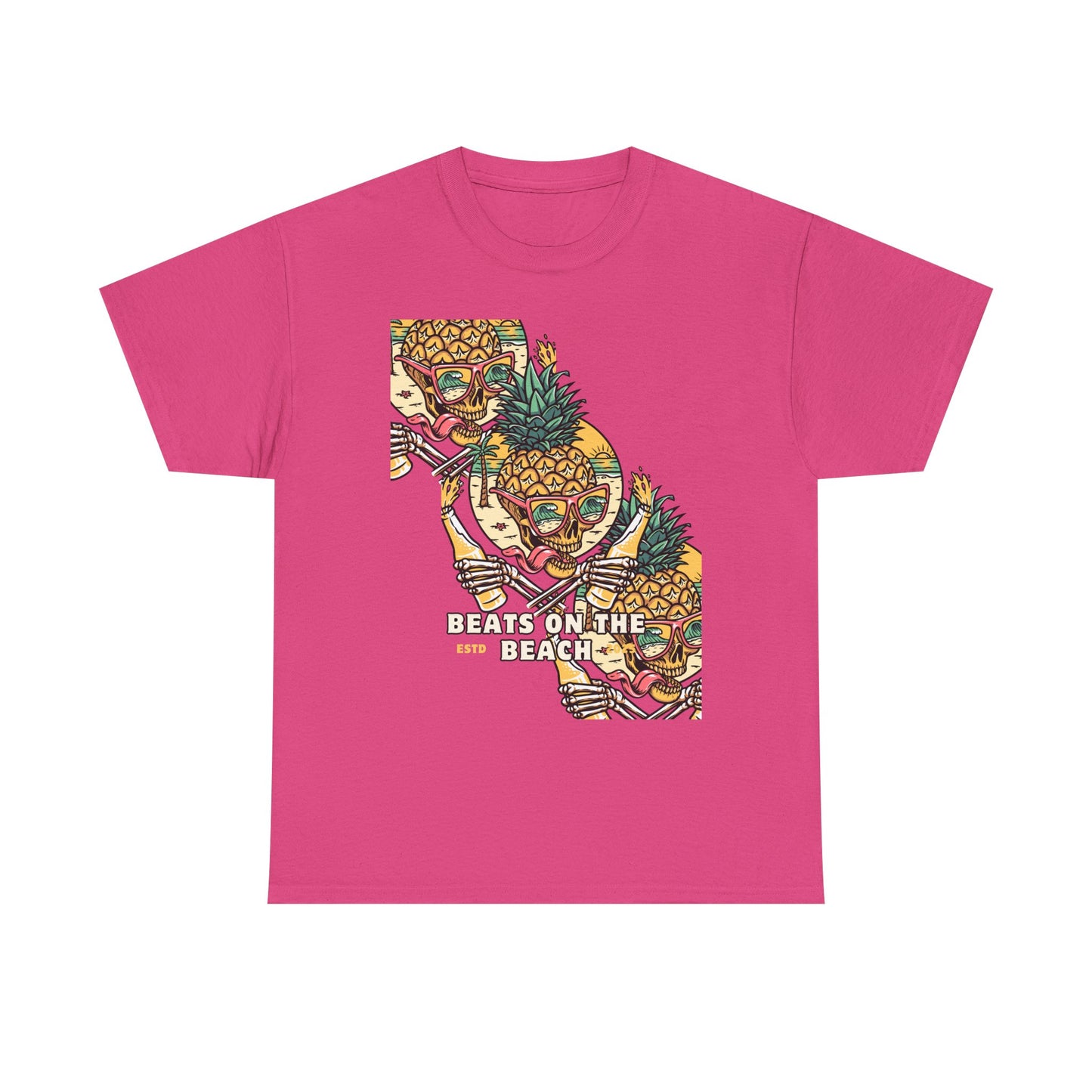 Beats on the Beach Unisex Heavy Cotton Tee – Chill Vibes Shirt