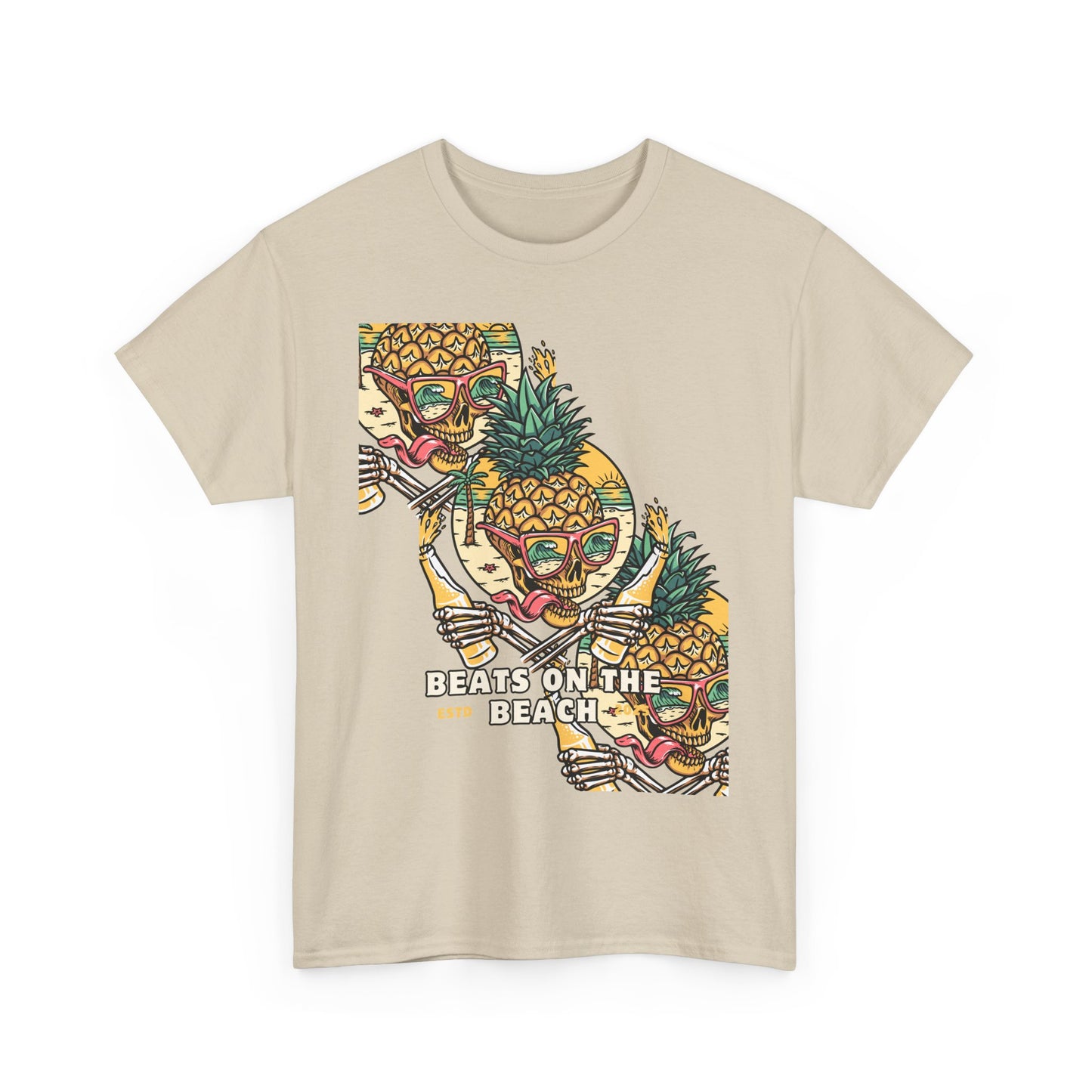 Beats on the Beach Unisex Heavy Cotton Tee – Chill Vibes Shirt