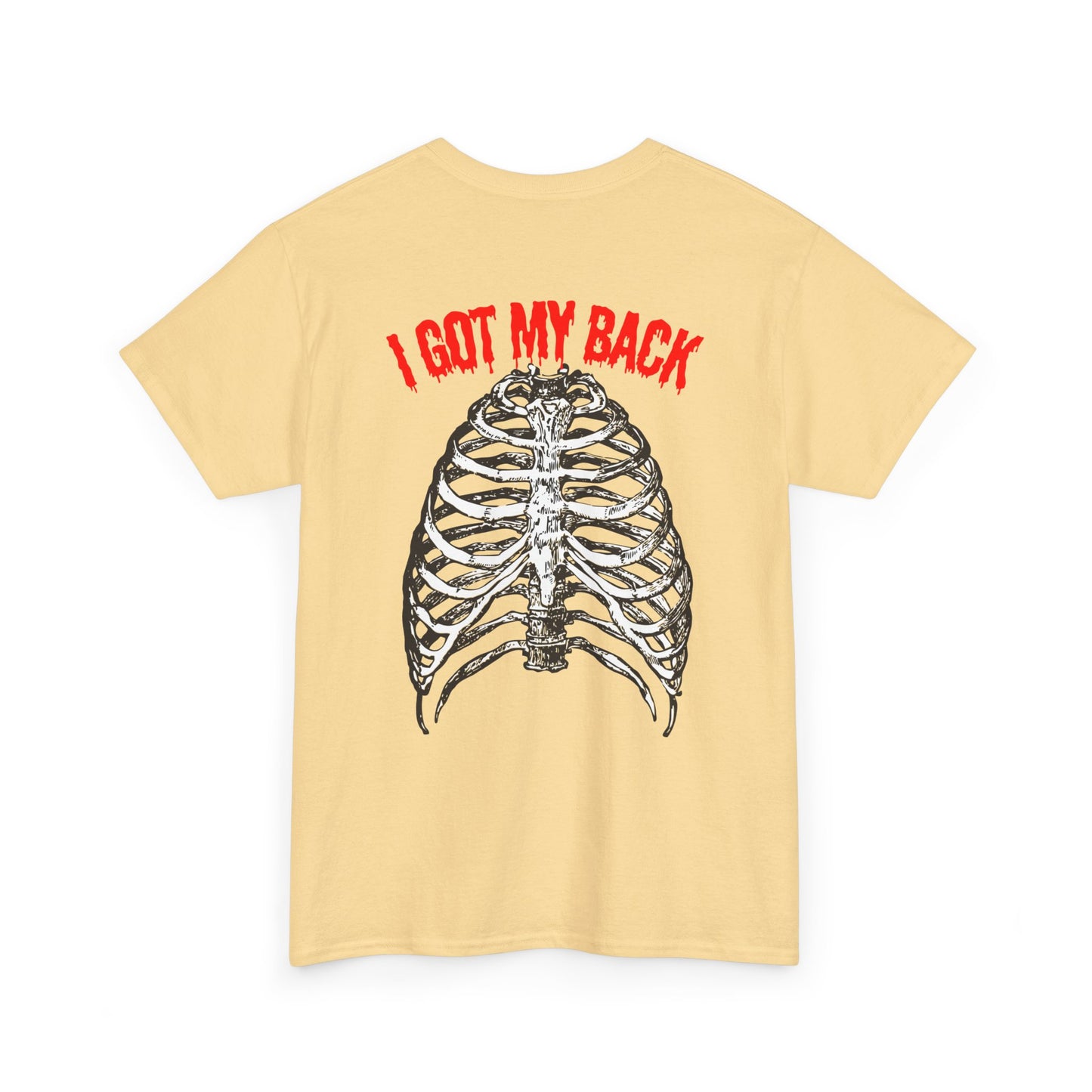 Unisex Heavy Cotton Tee - 'I Got My Back' & Love Design