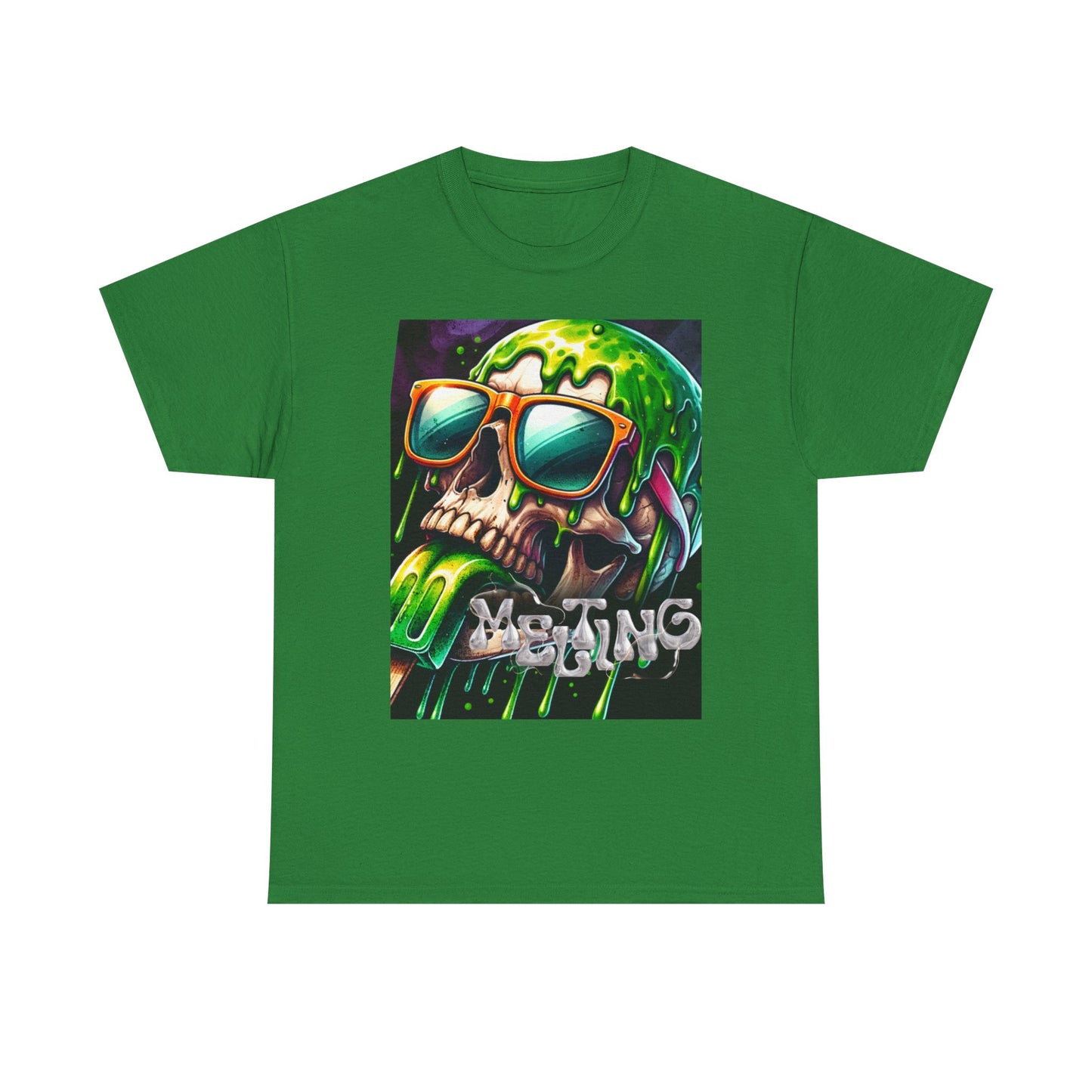 Edgy Skull Graphic Unisex Heavy Cotton Tee – Perfect for Casual Wear or Festivals