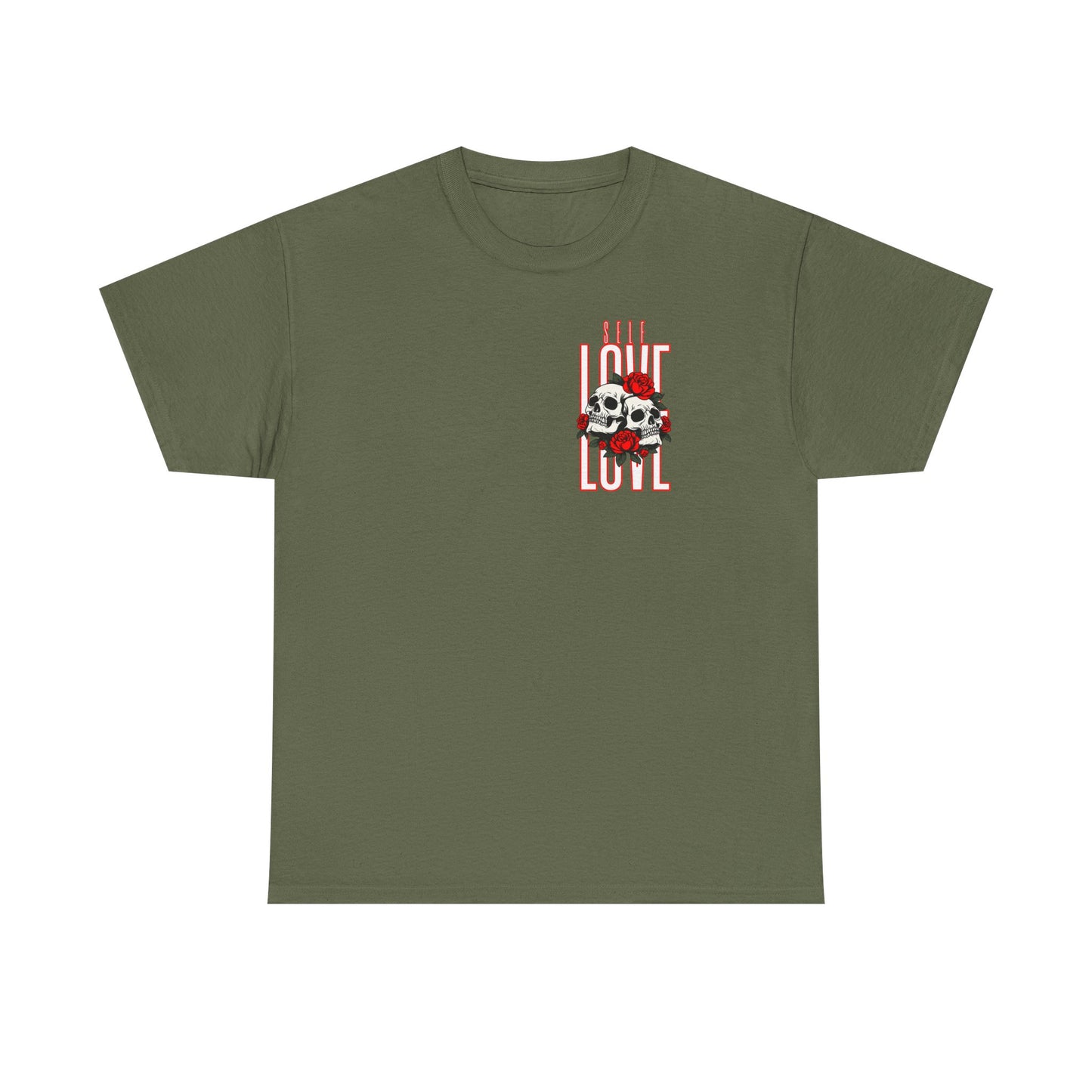 Unisex Heavy Cotton Tee - 'I Got My Back' & Love Design