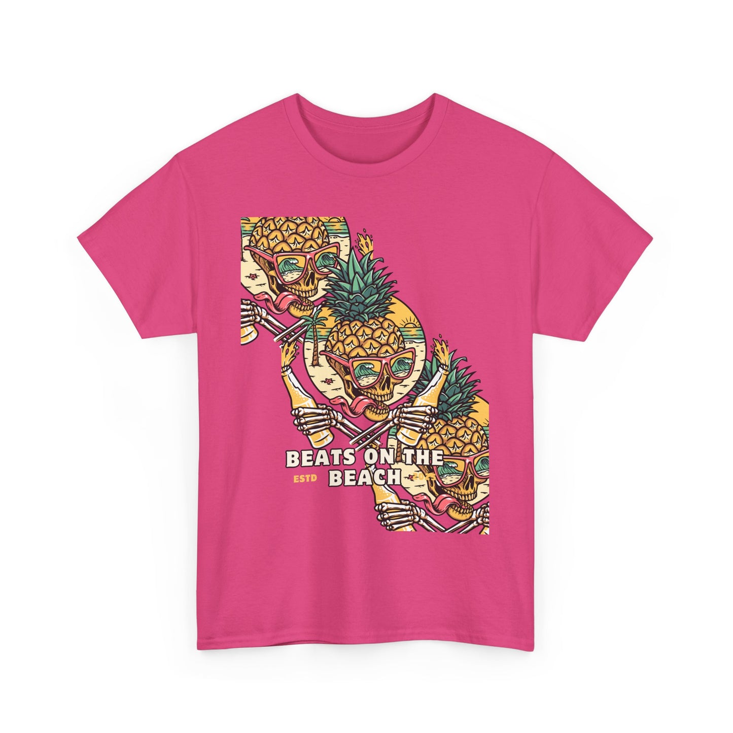 Beats on the Beach Unisex Heavy Cotton Tee – Chill Vibes Shirt
