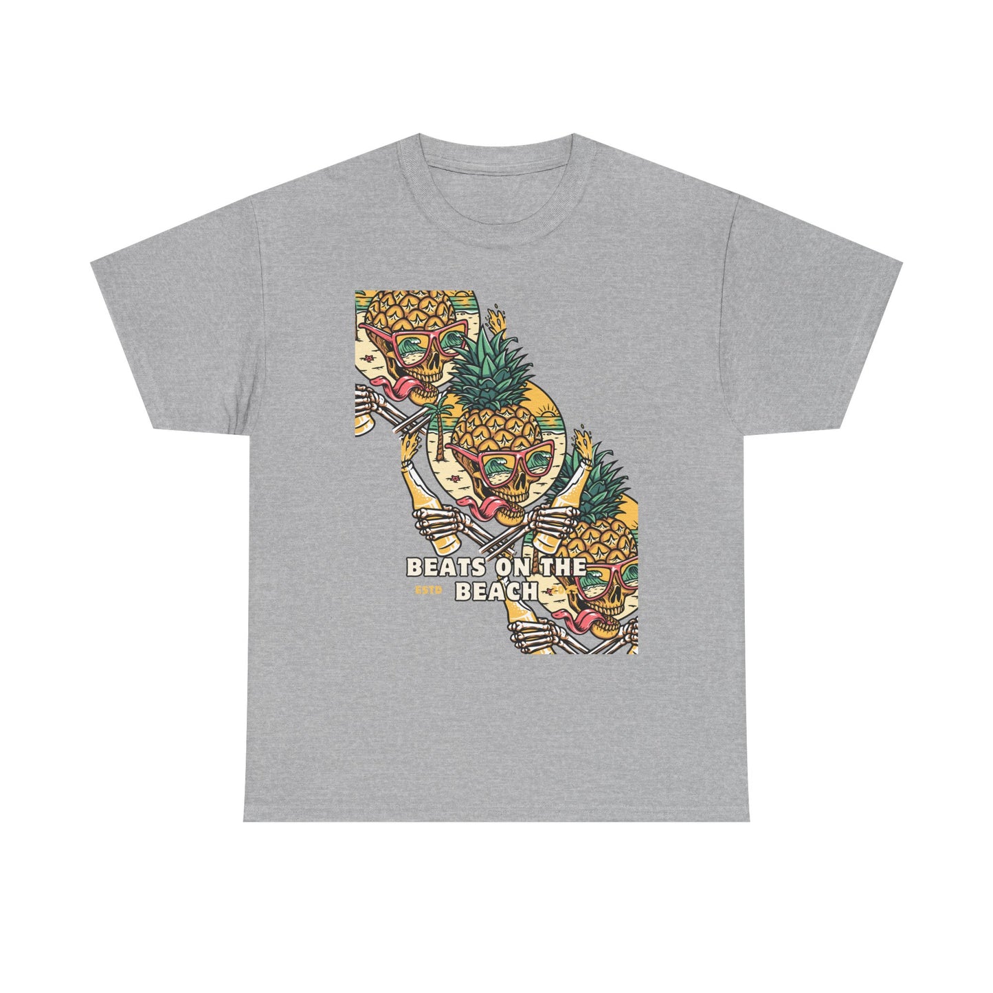 Beats on the Beach Unisex Heavy Cotton Tee – Chill Vibes Shirt