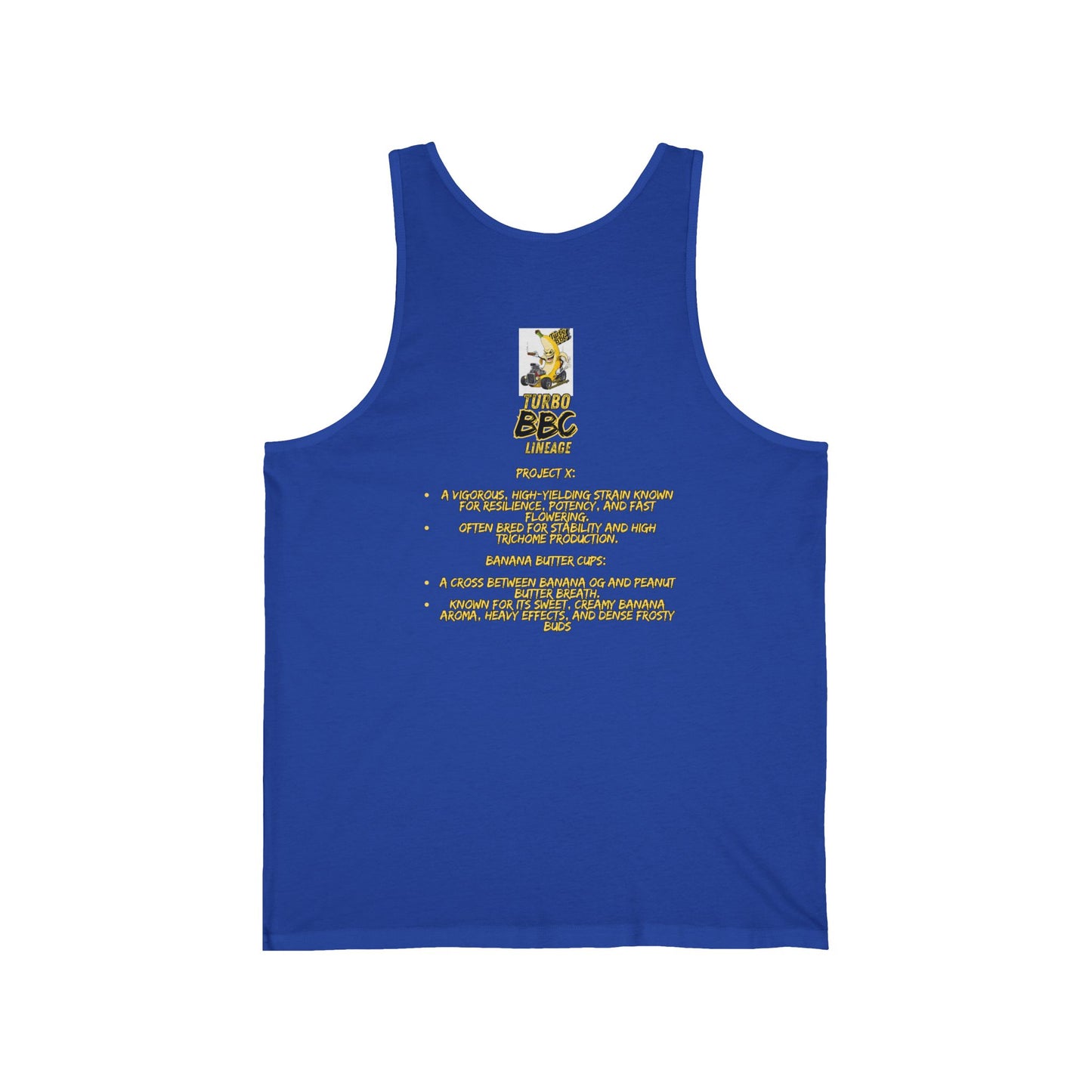 Turbo BBC Banana Unisex Jersey Tank - Fun Summer Graphic Tee
