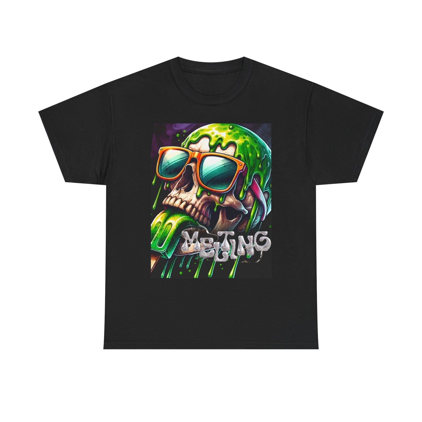 Edgy Skull Graphic Unisex Heavy Cotton Tee – Perfect for Casual Wear or Festivals
