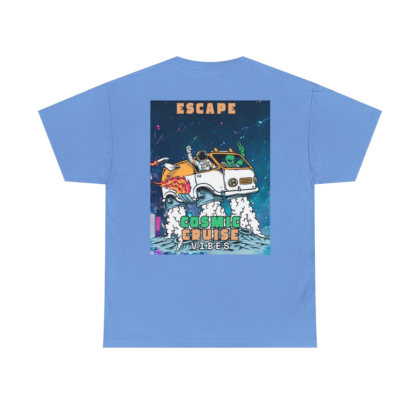 Cosmic Escape Tee, Fun Graphic T-Shirt, Unisex Casual Wear, Summer Vibes Gift, Festival Outfit Idea