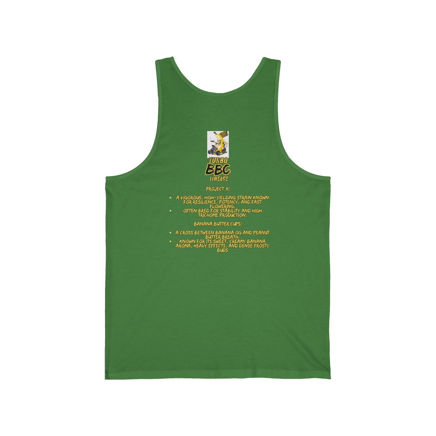 Turbo BBC Banana Unisex Jersey Tank - Fun Summer Graphic Tee