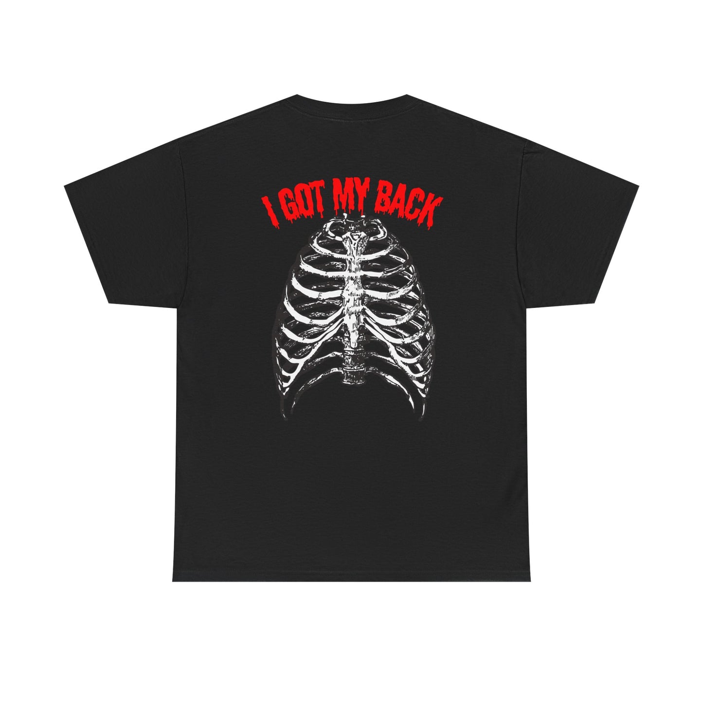Unisex Heavy Cotton Tee - 'I Got My Back' & Love Design