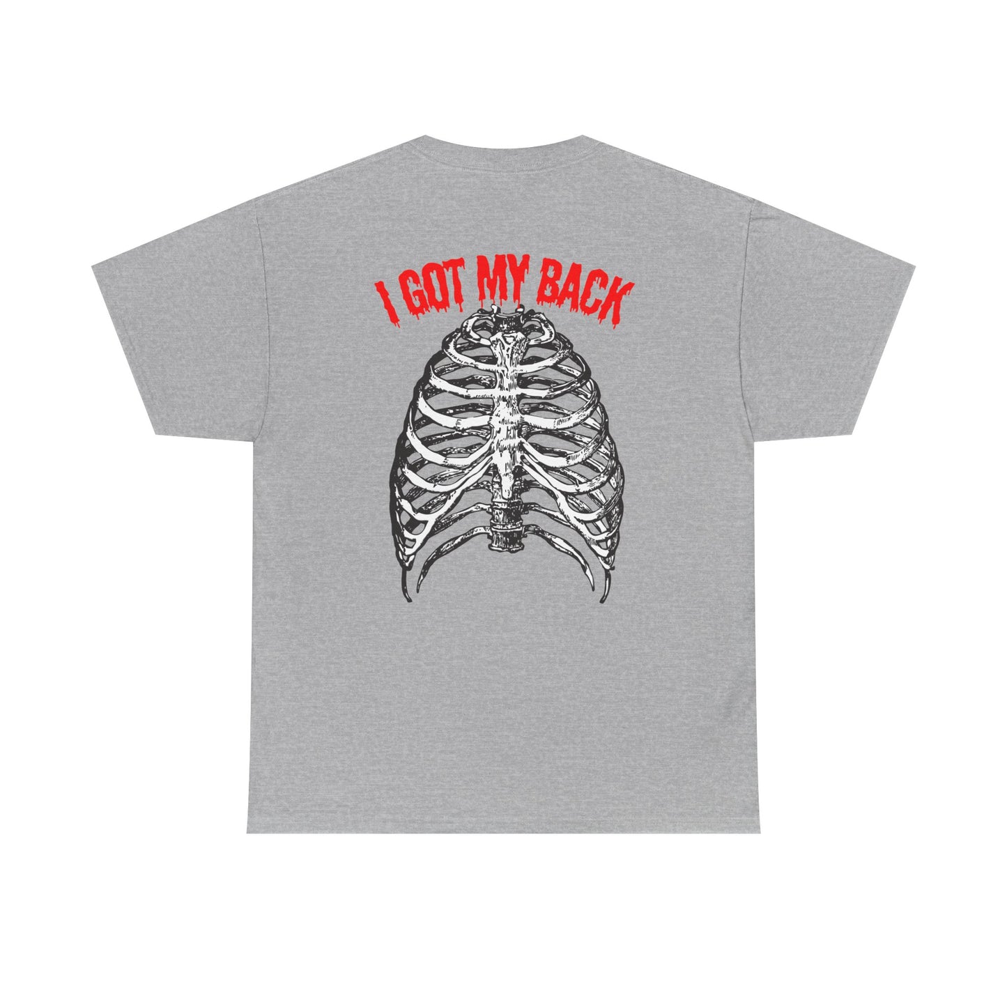 Unisex Heavy Cotton Tee - 'I Got My Back' & Love Design