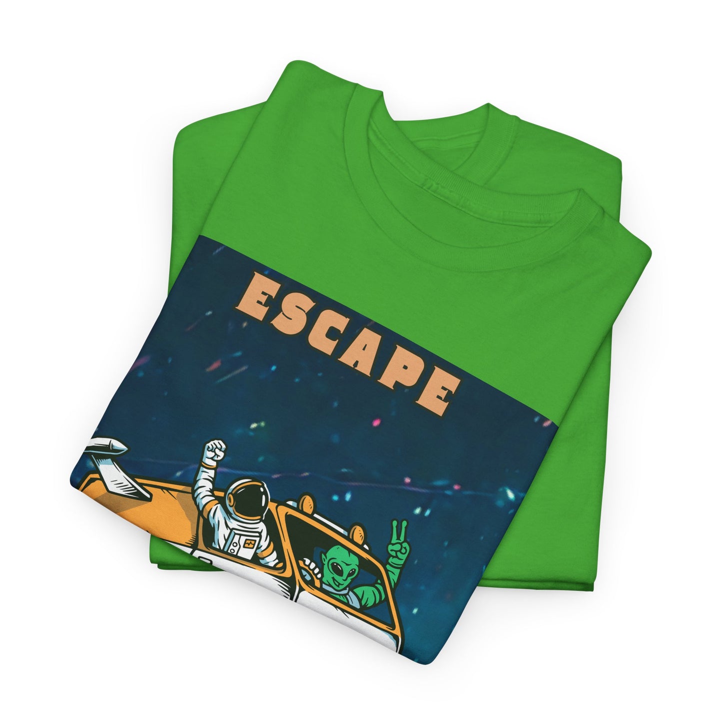 Cosmic Vibes Unisex Heavy Cotton Tee - Escape Design
