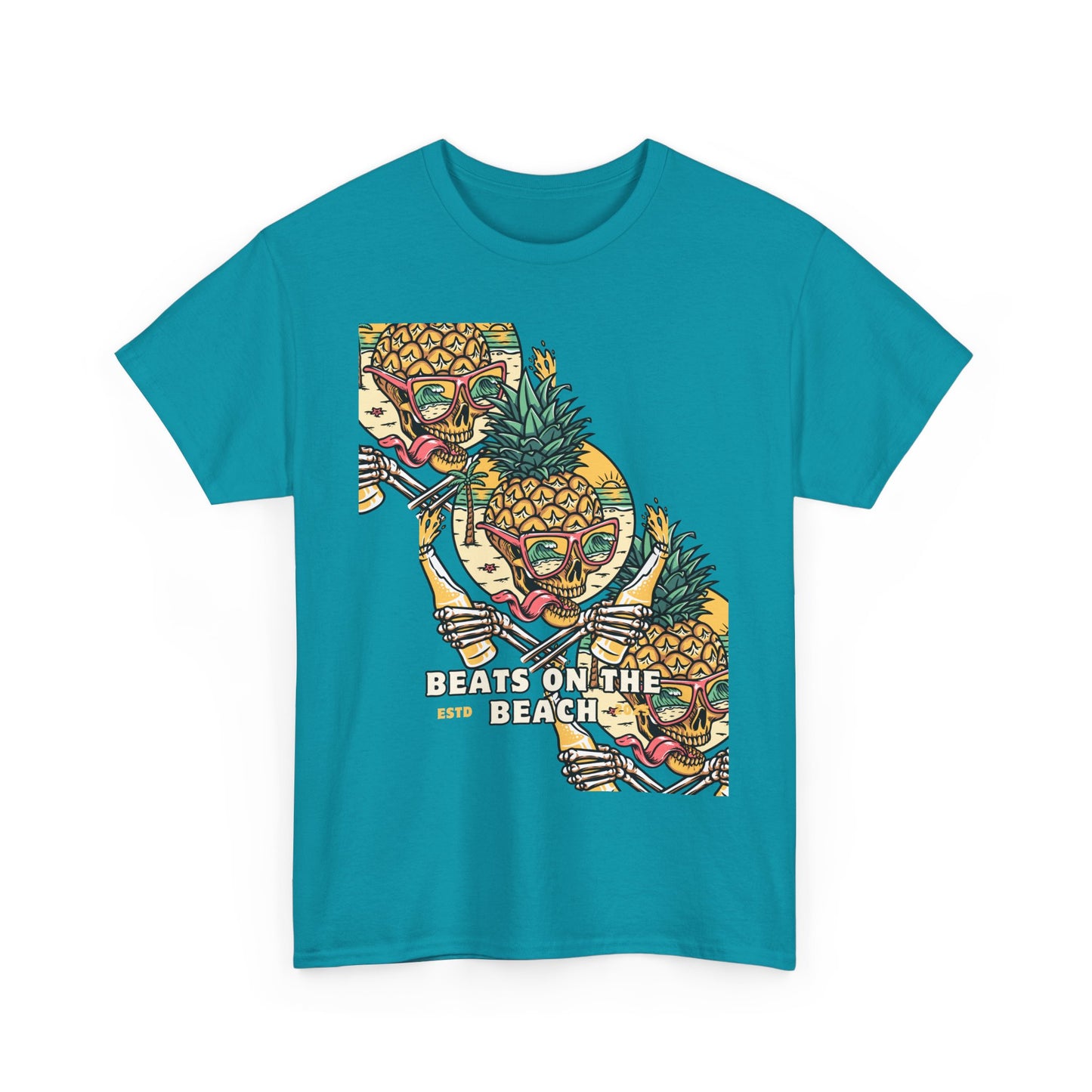 Beats on the Beach Unisex Heavy Cotton Tee – Chill Vibes Shirt