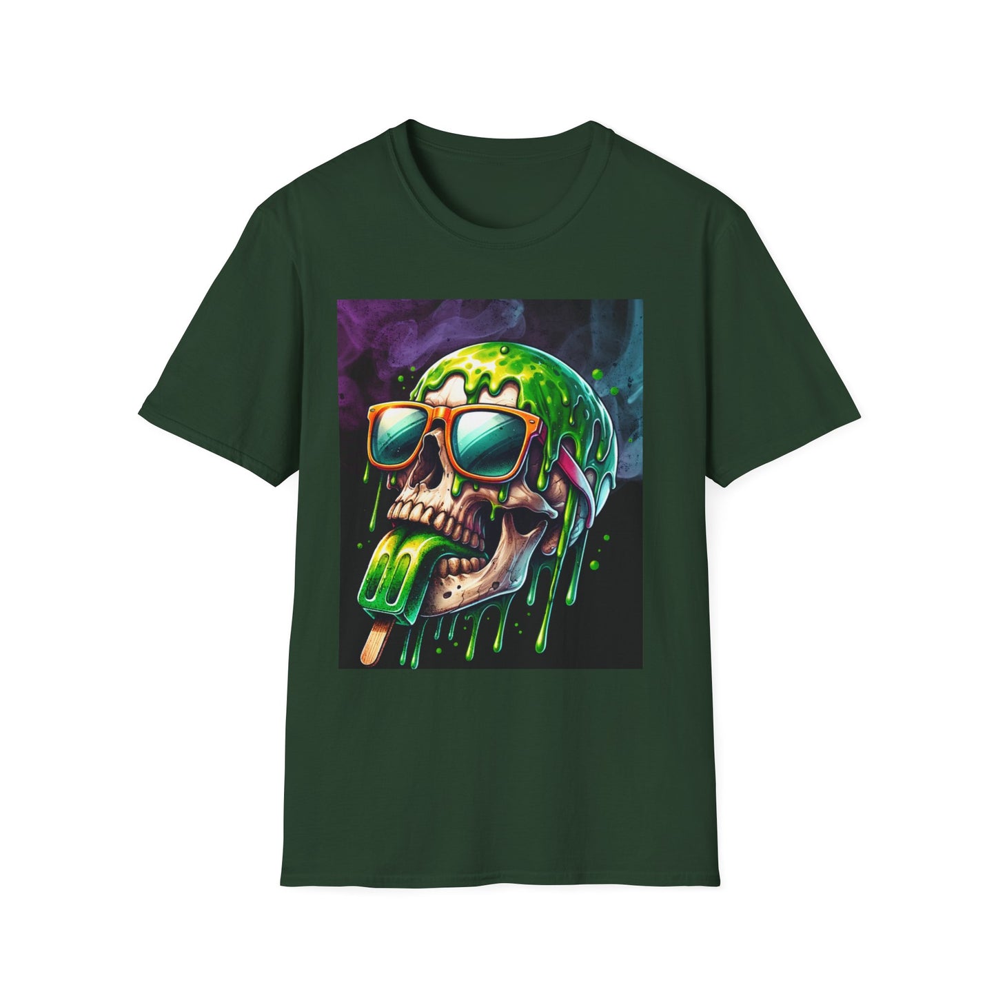 Skull Ice Cream Graphic T-Shirt – Fun Unisex Summer Tee