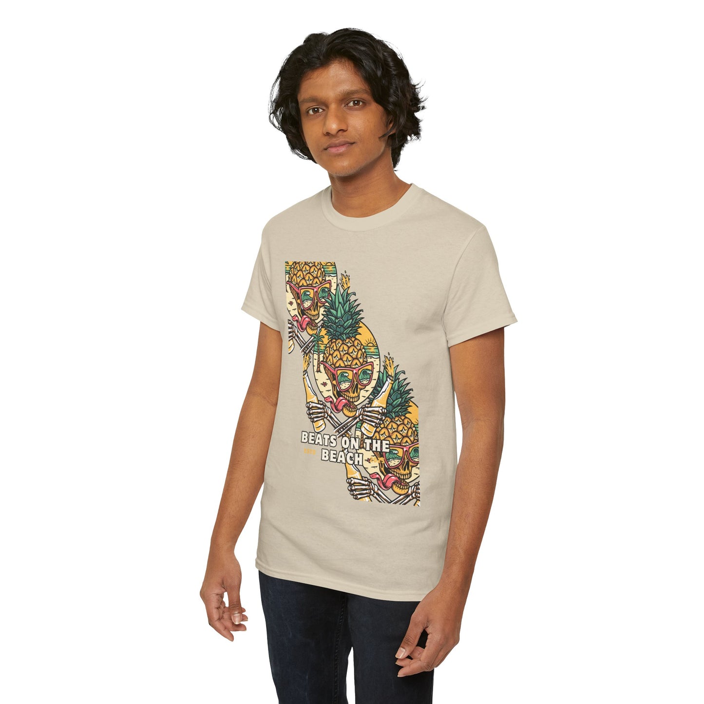Beats on the Beach Unisex Heavy Cotton Tee – Chill Vibes Shirt
