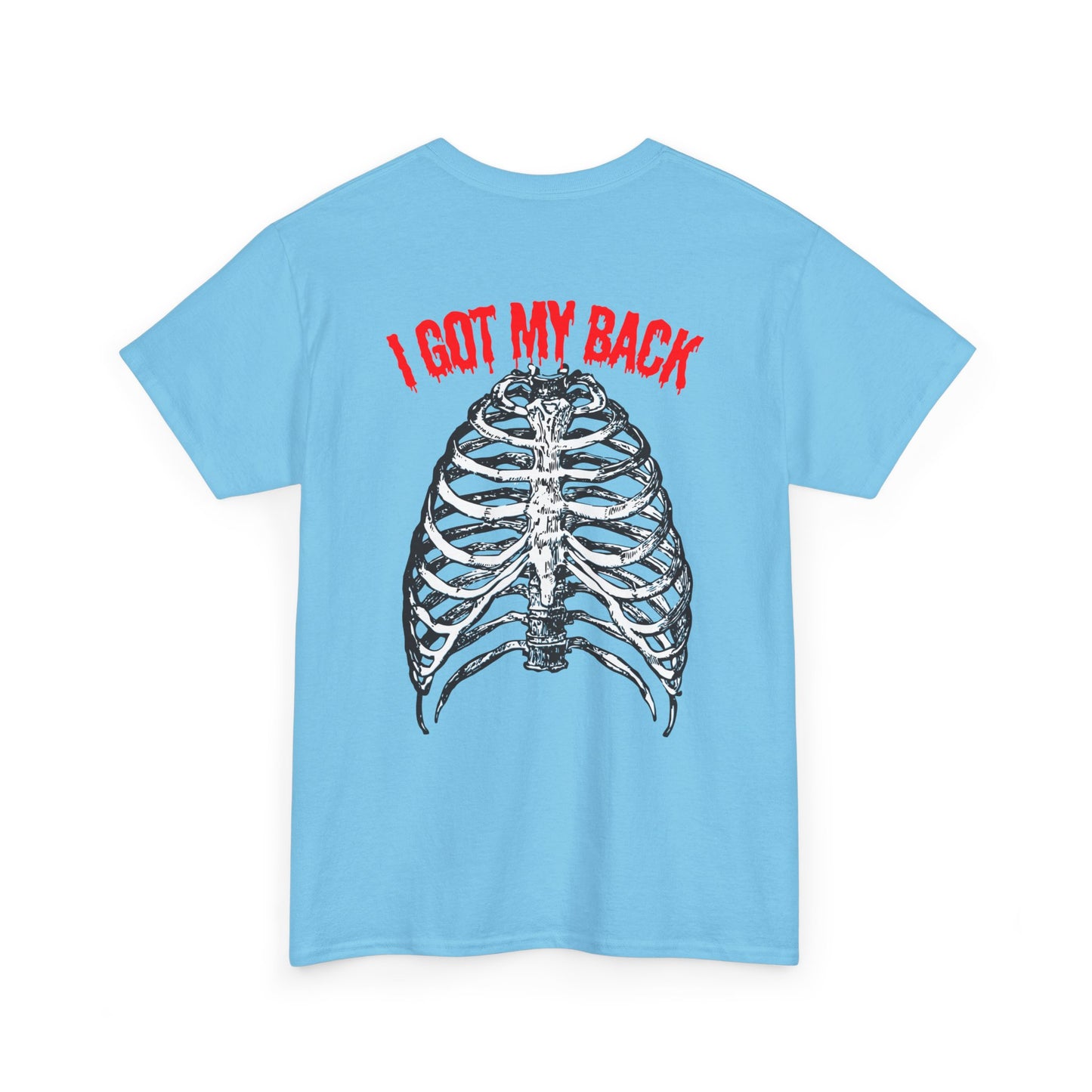 Unisex Heavy Cotton Tee - 'I Got My Back' & Love Design