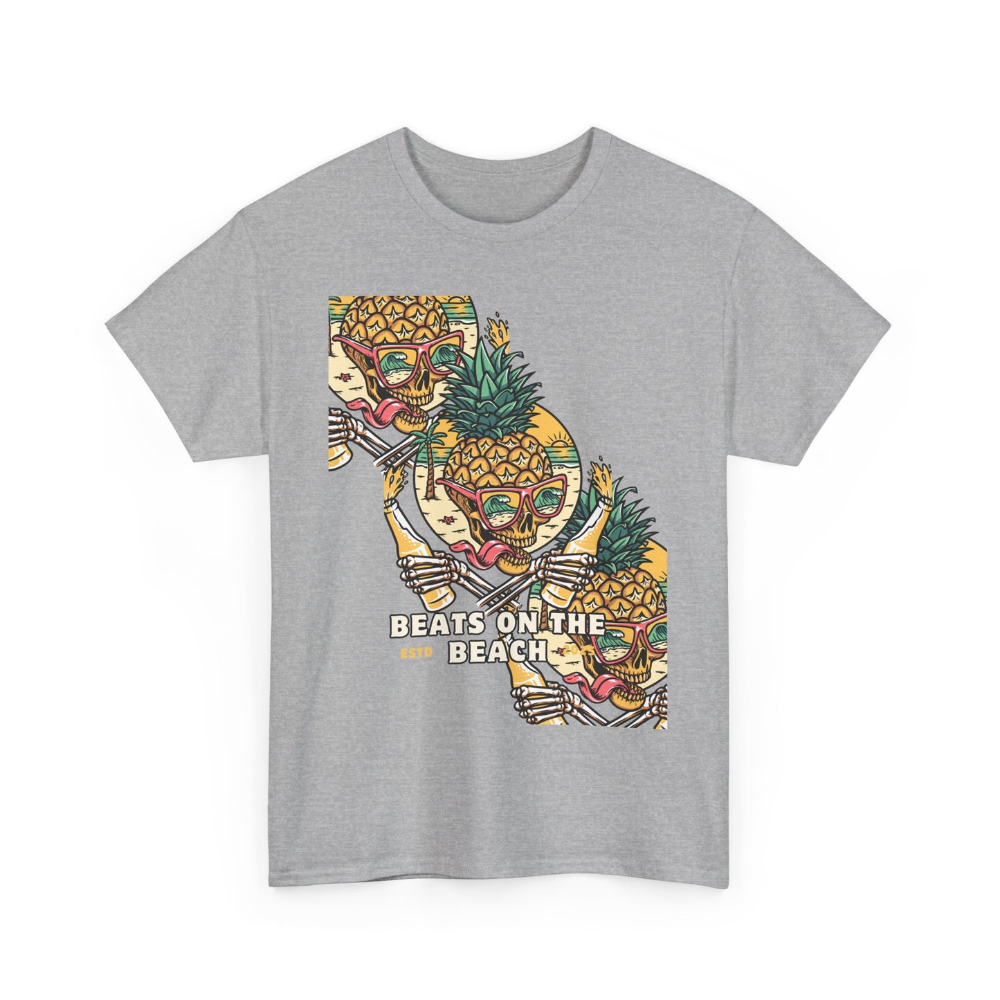 Beats on the Beach Unisex Heavy Cotton Tee – Chill Vibes Shirt