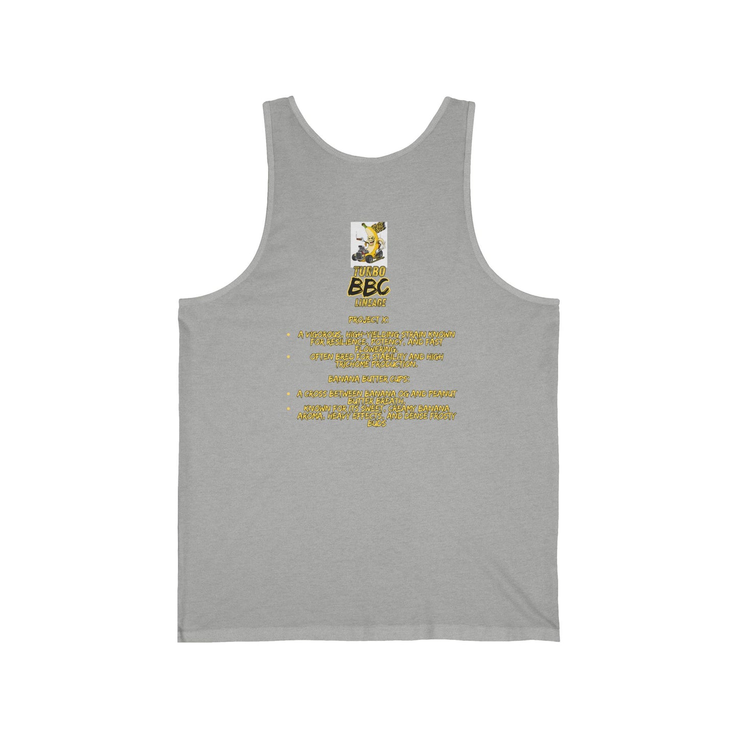 Turbo BBC Banana Unisex Jersey Tank - Fun Summer Graphic Tee