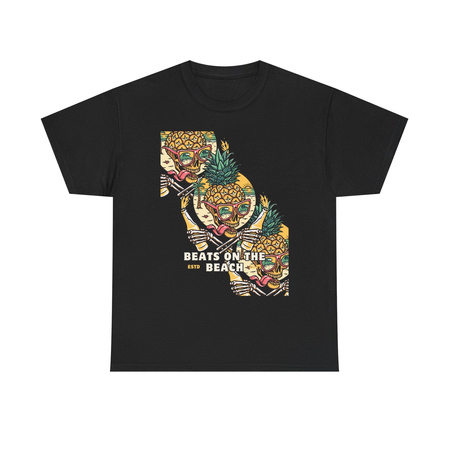Beats on the Beach Unisex Heavy Cotton Tee – Chill Vibes Shirt