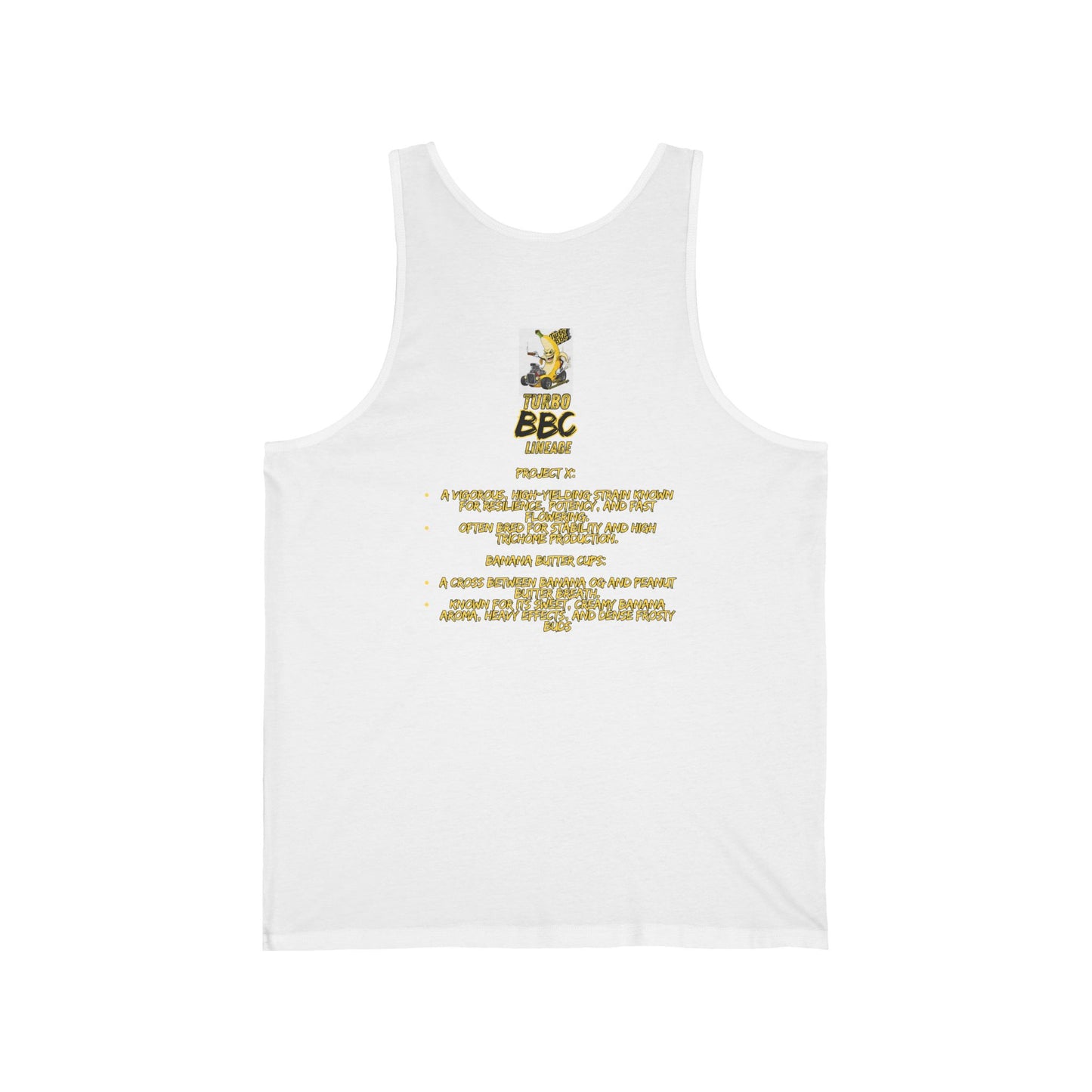Turbo BBC Banana Unisex Jersey Tank - Fun Summer Graphic Tee