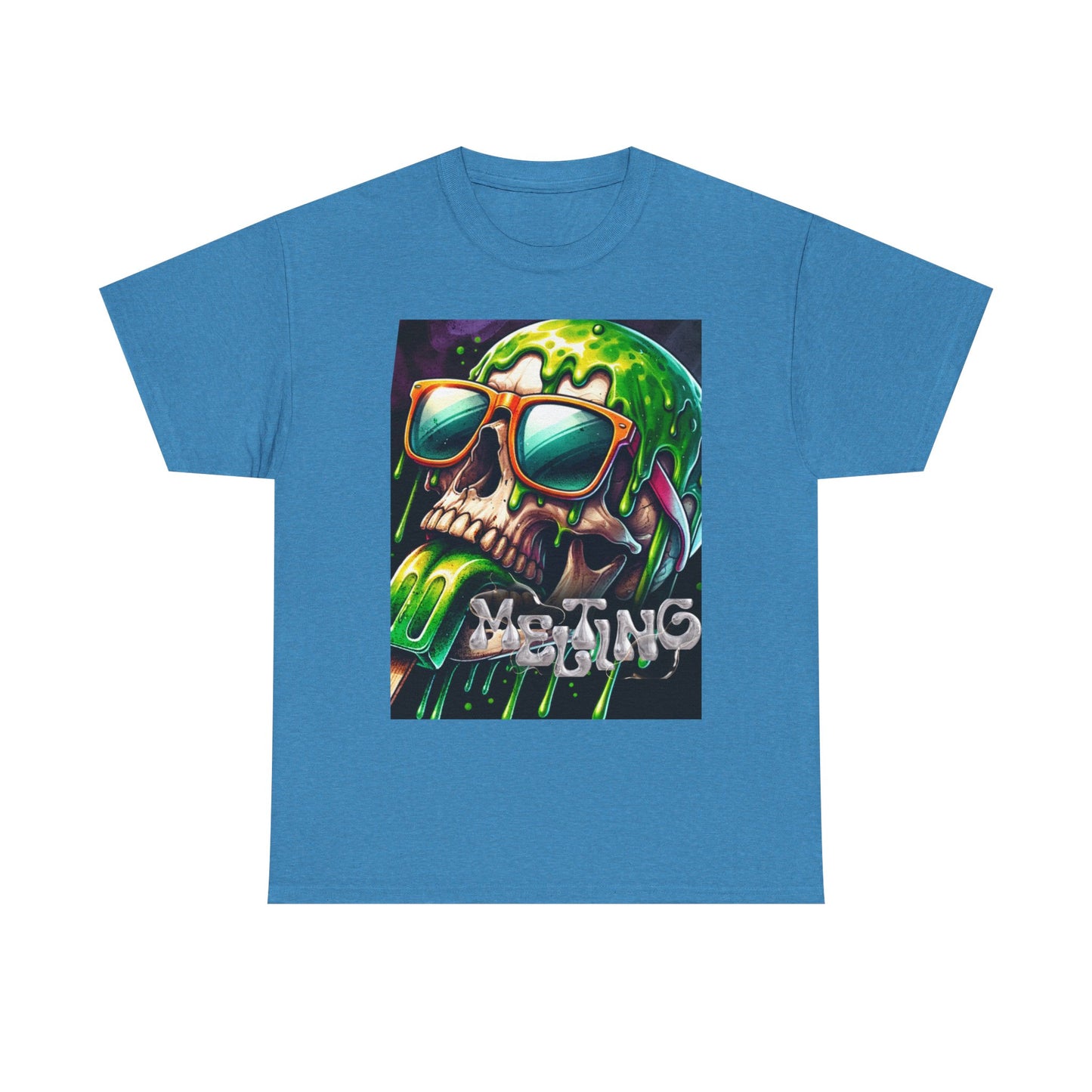 Edgy Skull Graphic Unisex Heavy Cotton Tee – Perfect for Casual Wear or Festivals