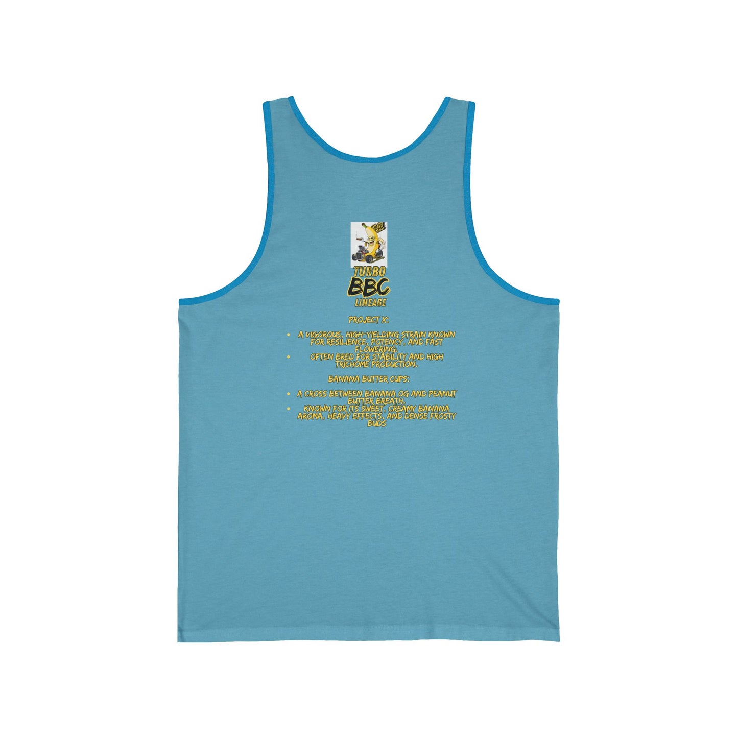 Turbo BBC Banana Unisex Jersey Tank - Fun Summer Graphic Tee
