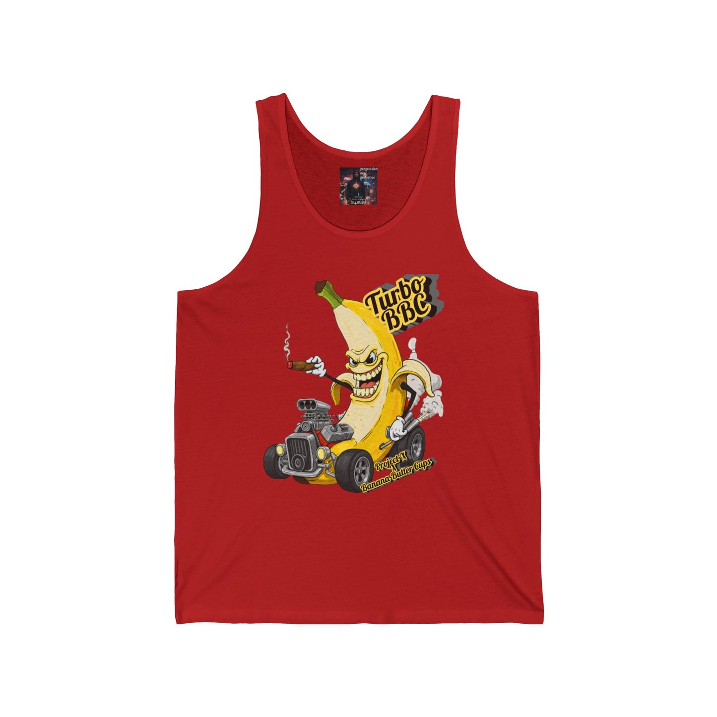 Turbo BBC Banana Unisex Jersey Tank - Fun Summer Graphic Tee