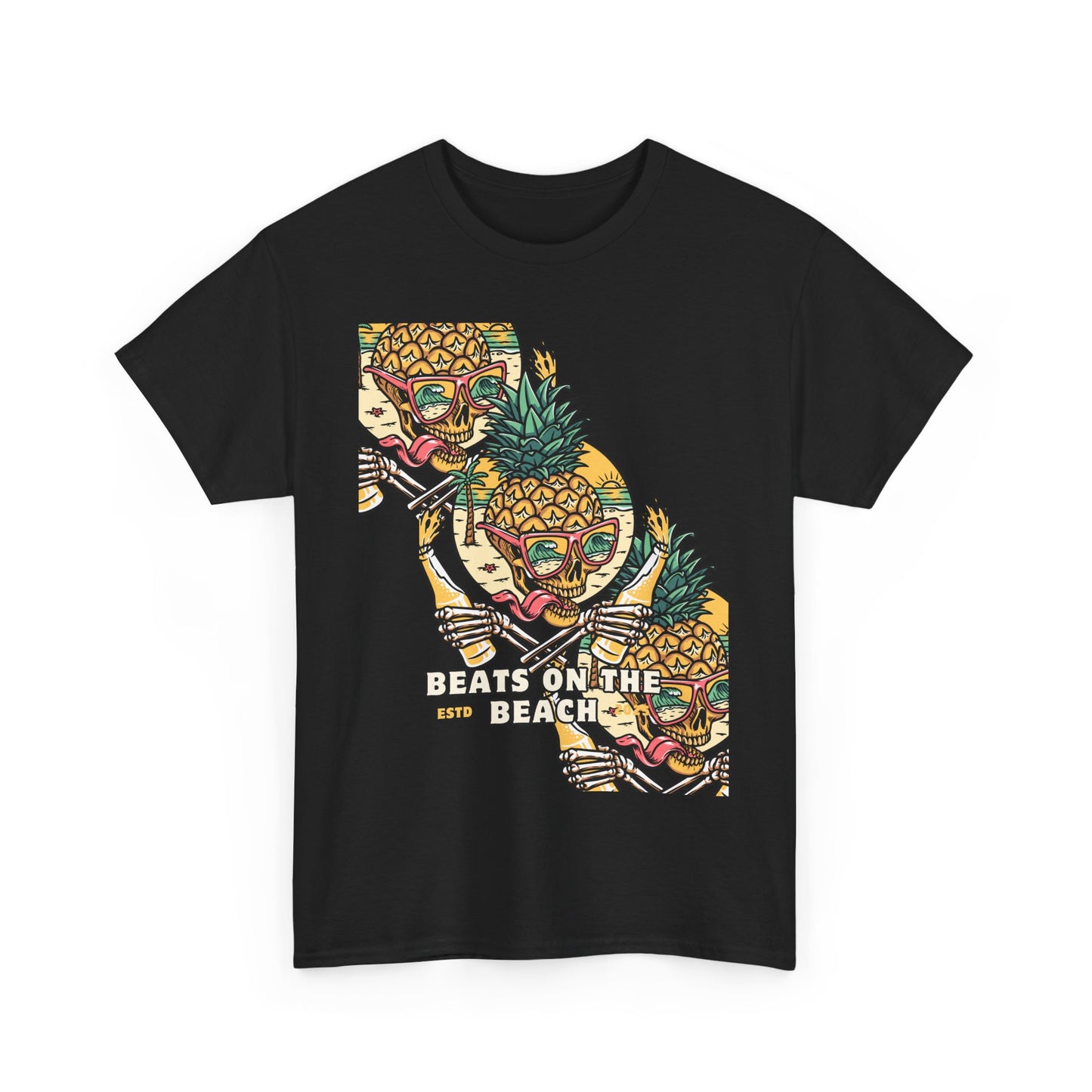 Beats on the Beach Unisex Heavy Cotton Tee – Chill Vibes Shirt