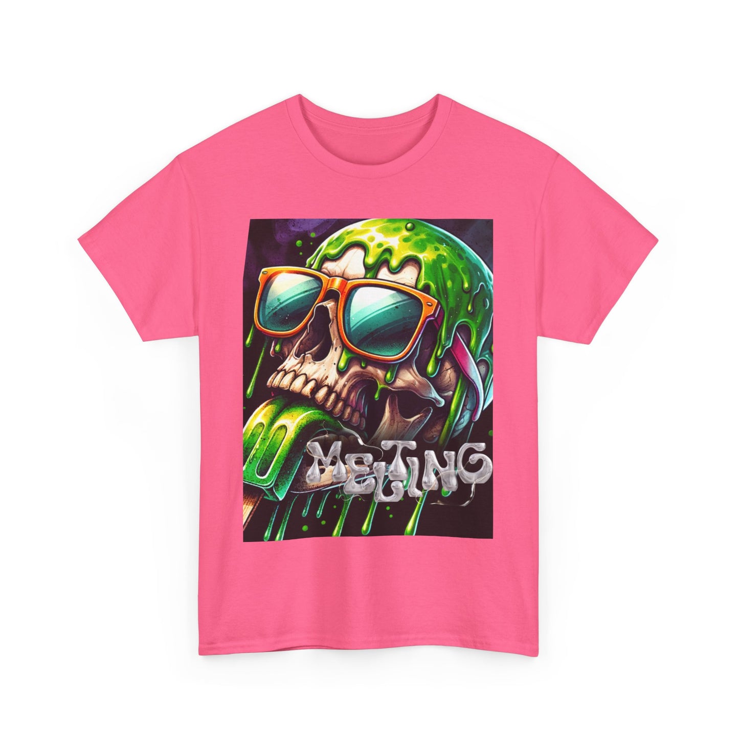 Edgy Skull Graphic Unisex Heavy Cotton Tee – Perfect for Casual Wear or Festivals