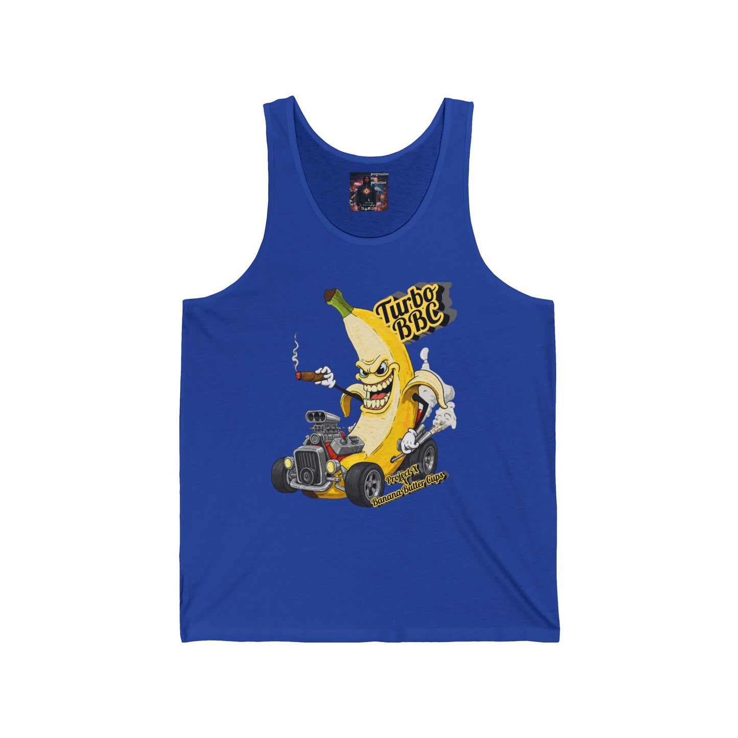 Turbo BBC Banana Unisex Jersey Tank - Fun Summer Graphic Tee