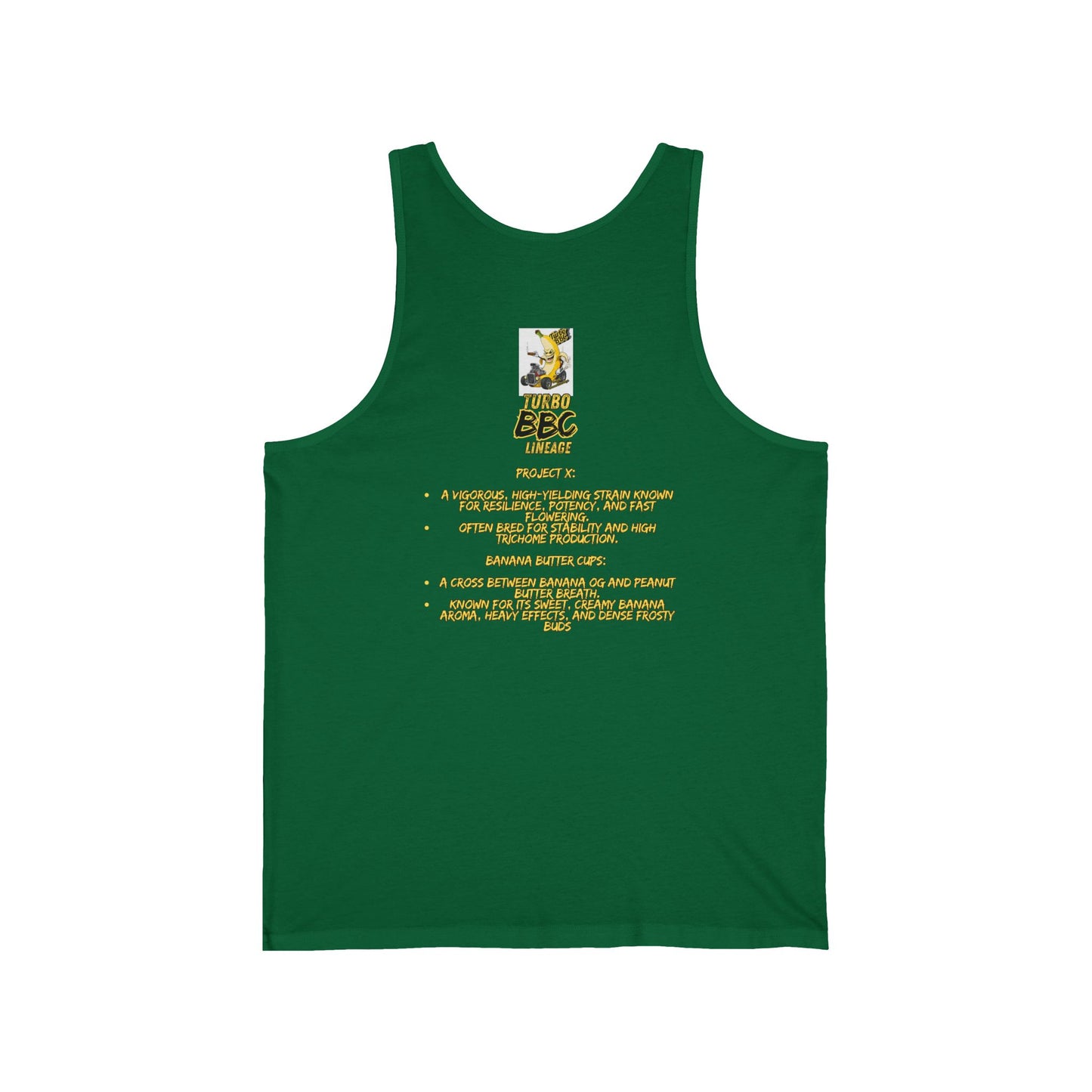 Turbo BBC Banana Unisex Jersey Tank - Fun Summer Graphic Tee