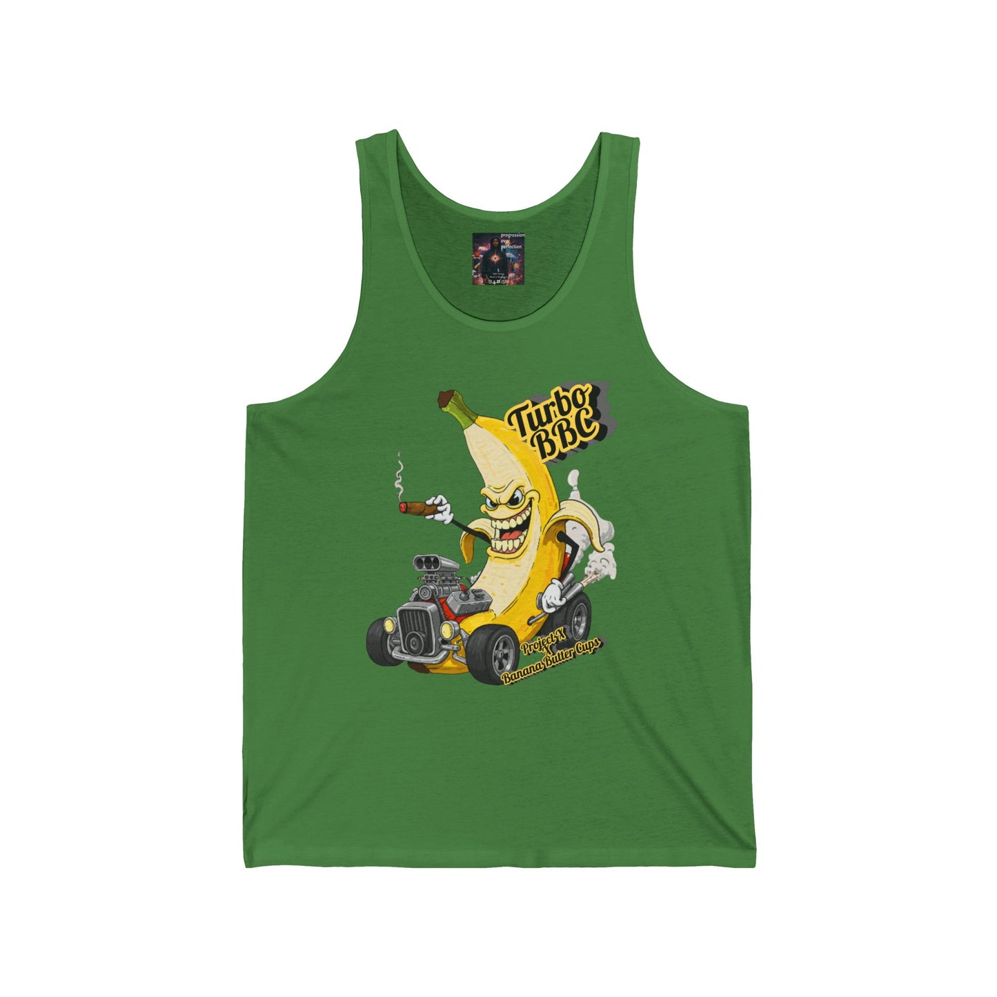 Turbo BBC Banana Unisex Jersey Tank - Fun Summer Graphic Tee