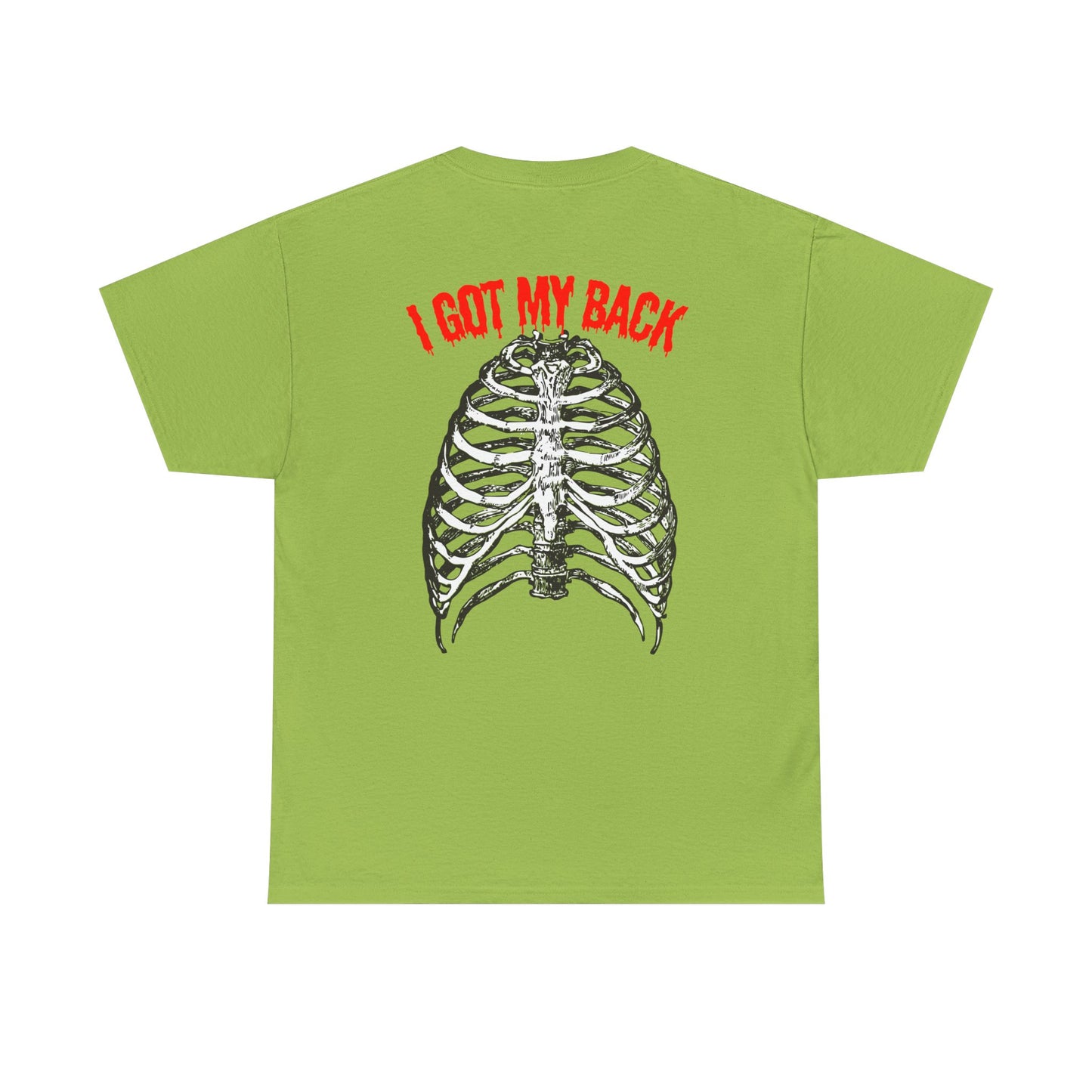 Unisex Heavy Cotton Tee - 'I Got My Back' & Love Design