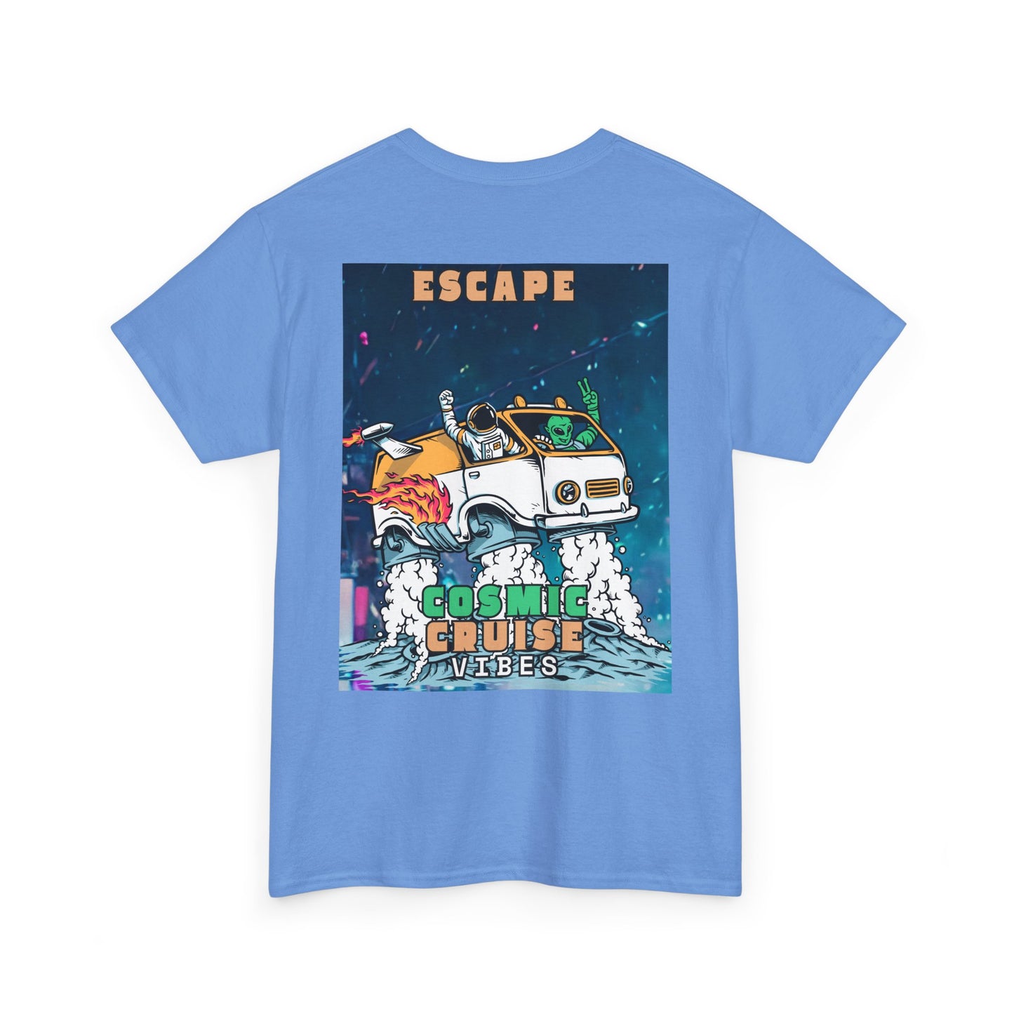 Cosmic Escape Tee, Fun Graphic T-Shirt, Unisex Casual Wear, Summer Vibes Gift, Festival Outfit Idea