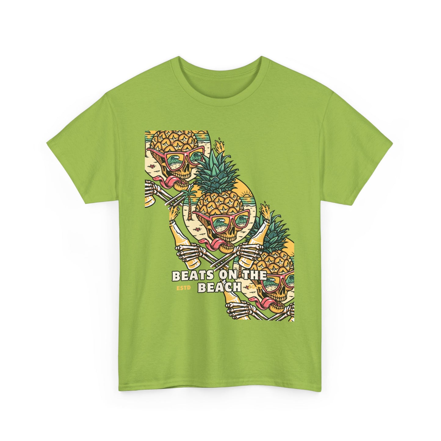 Beats on the Beach Unisex Heavy Cotton Tee – Chill Vibes Shirt