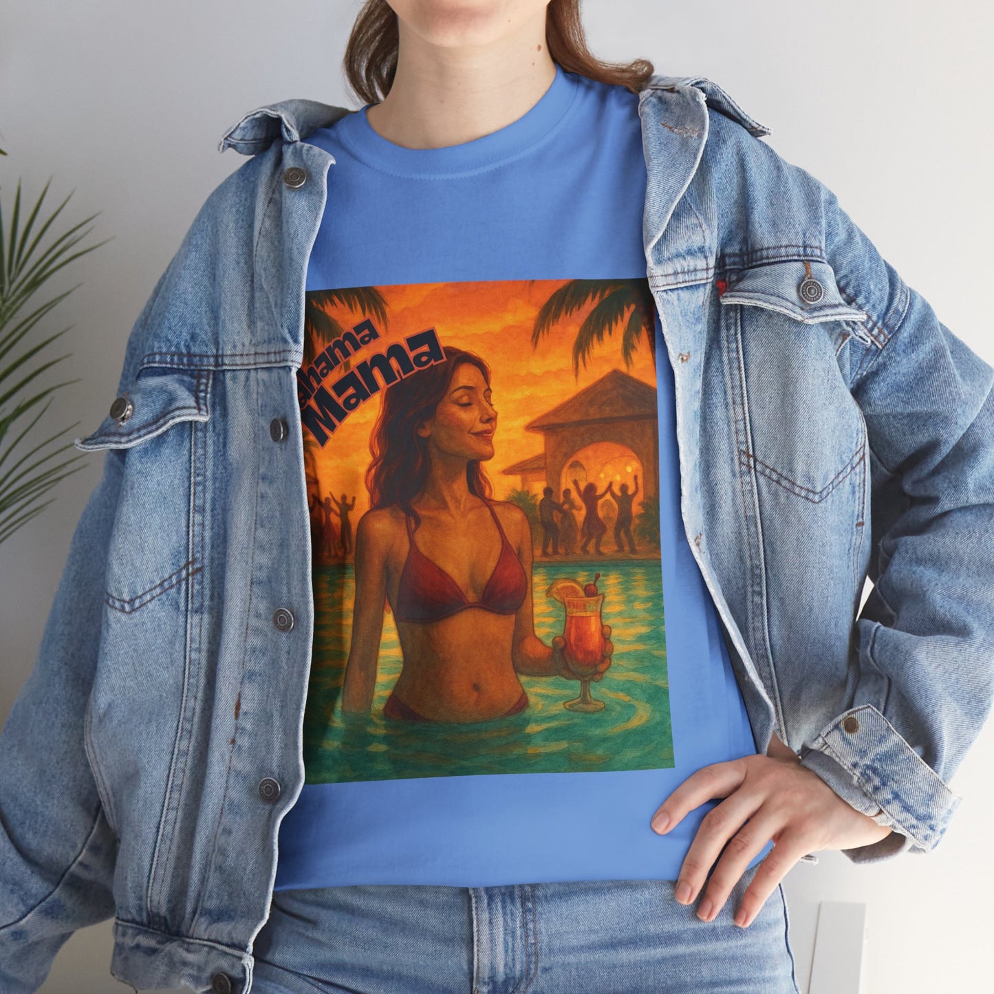 Beach Vibes Unisex Heavy Cotton Tee - Tropical Mama Design