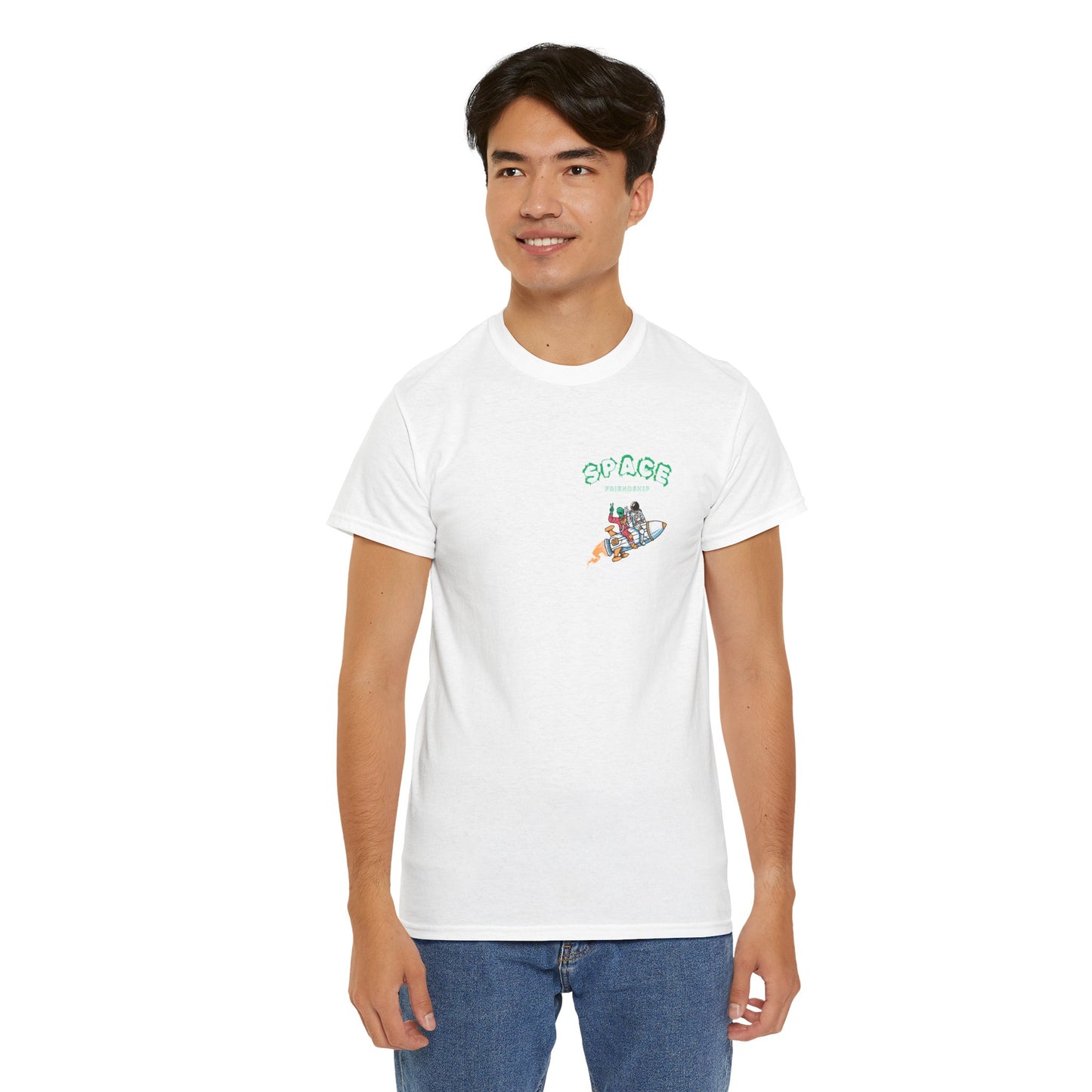 Cosmic Escape Tee, Fun Graphic T-Shirt, Unisex Casual Wear, Summer Vibes Gift, Festival Outfit Idea