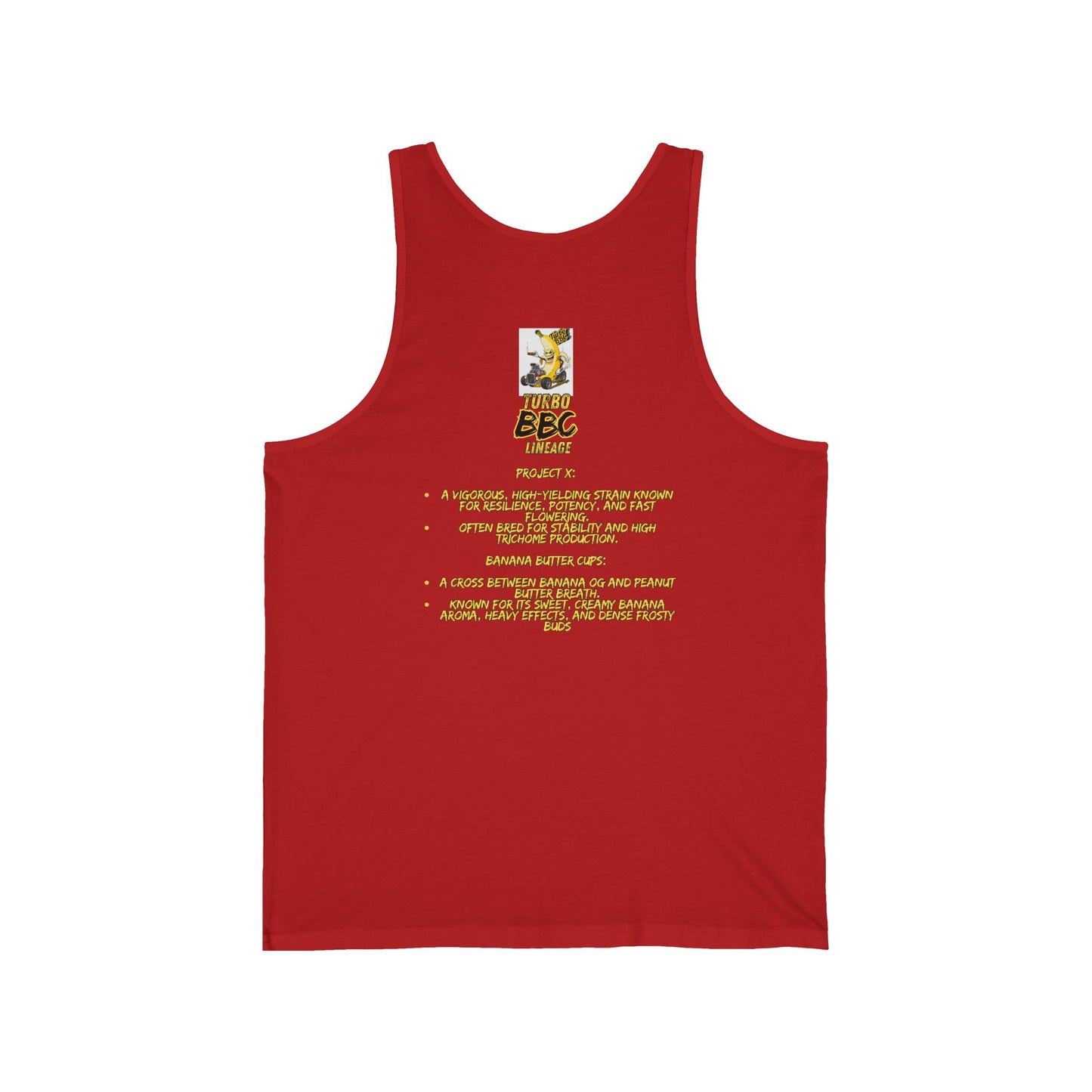 Turbo BBC Banana Unisex Jersey Tank - Fun Summer Graphic Tee