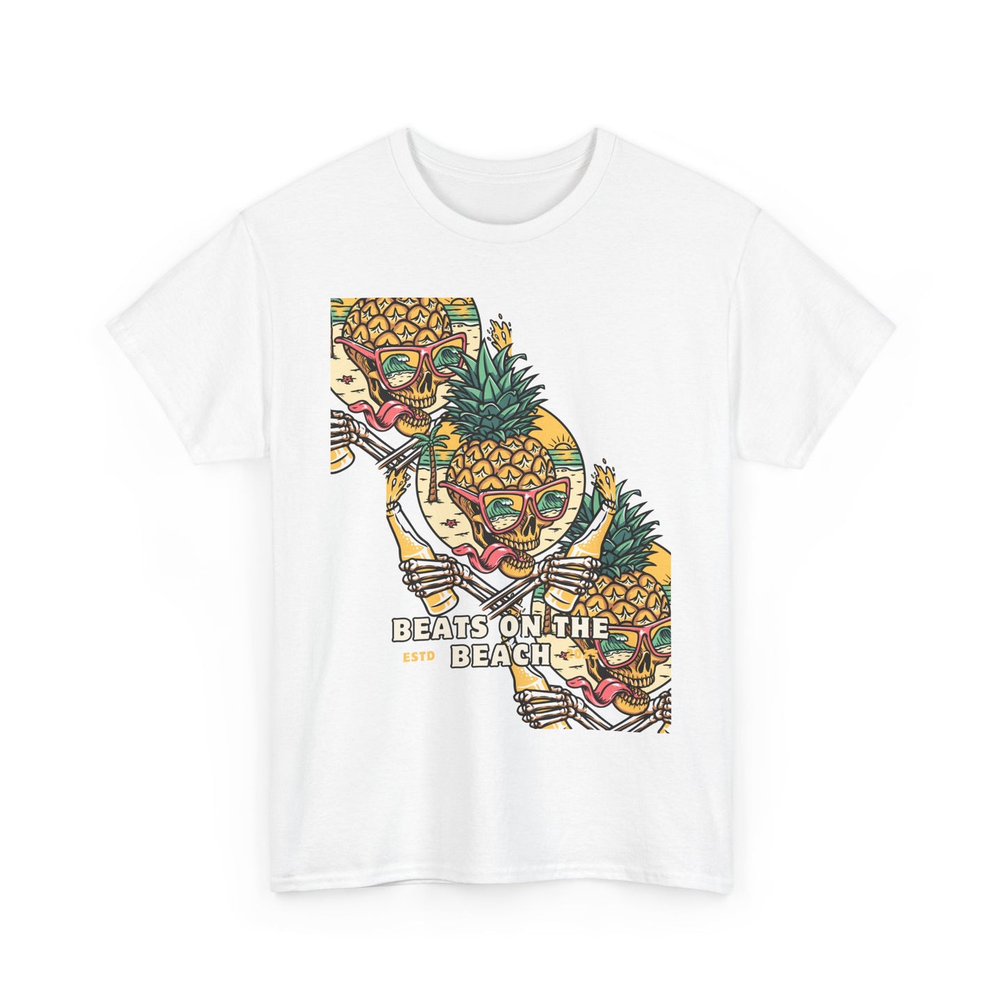 Beats on the Beach Unisex Heavy Cotton Tee – Chill Vibes Shirt