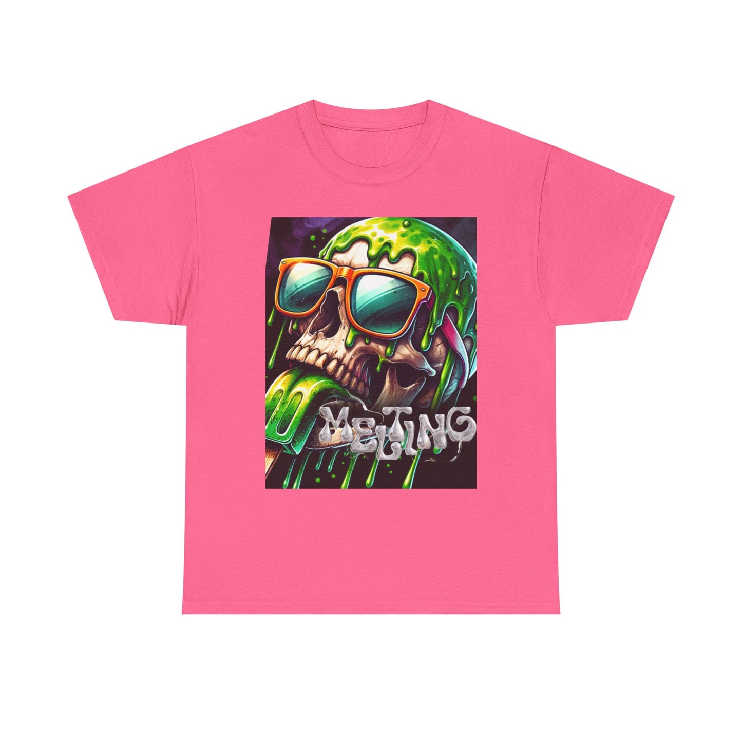 Edgy Skull Graphic Unisex Heavy Cotton Tee – Perfect for Casual Wear or Festivals