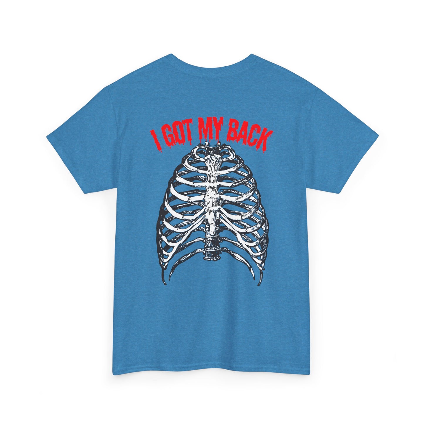 Unisex Heavy Cotton Tee - 'I Got My Back' & Love Design
