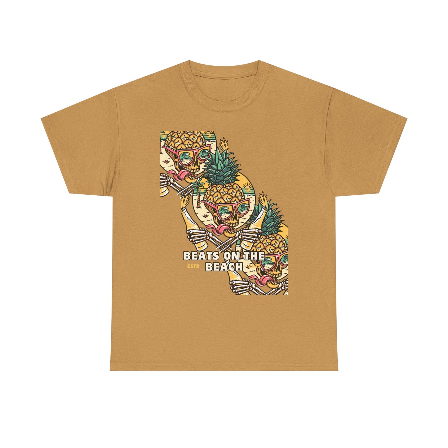 Beats on the Beach Unisex Heavy Cotton Tee – Chill Vibes Shirt