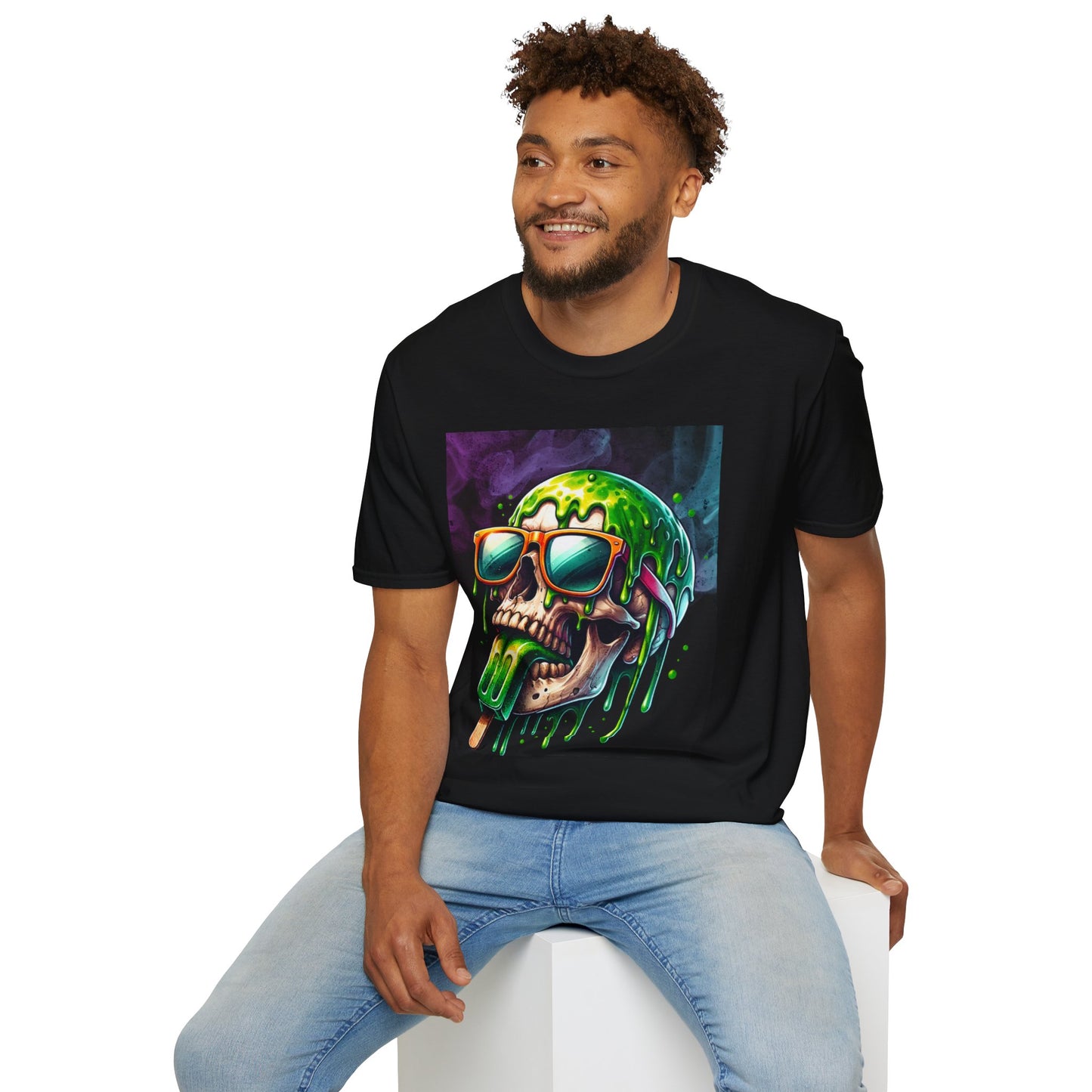 Skull Ice Cream Graphic T-Shirt – Fun Unisex Summer Tee