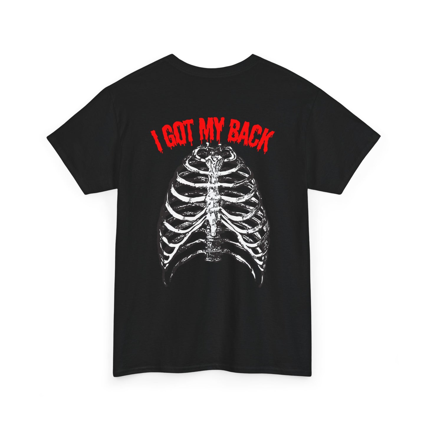 Unisex Heavy Cotton Tee - 'I Got My Back' & Love Design