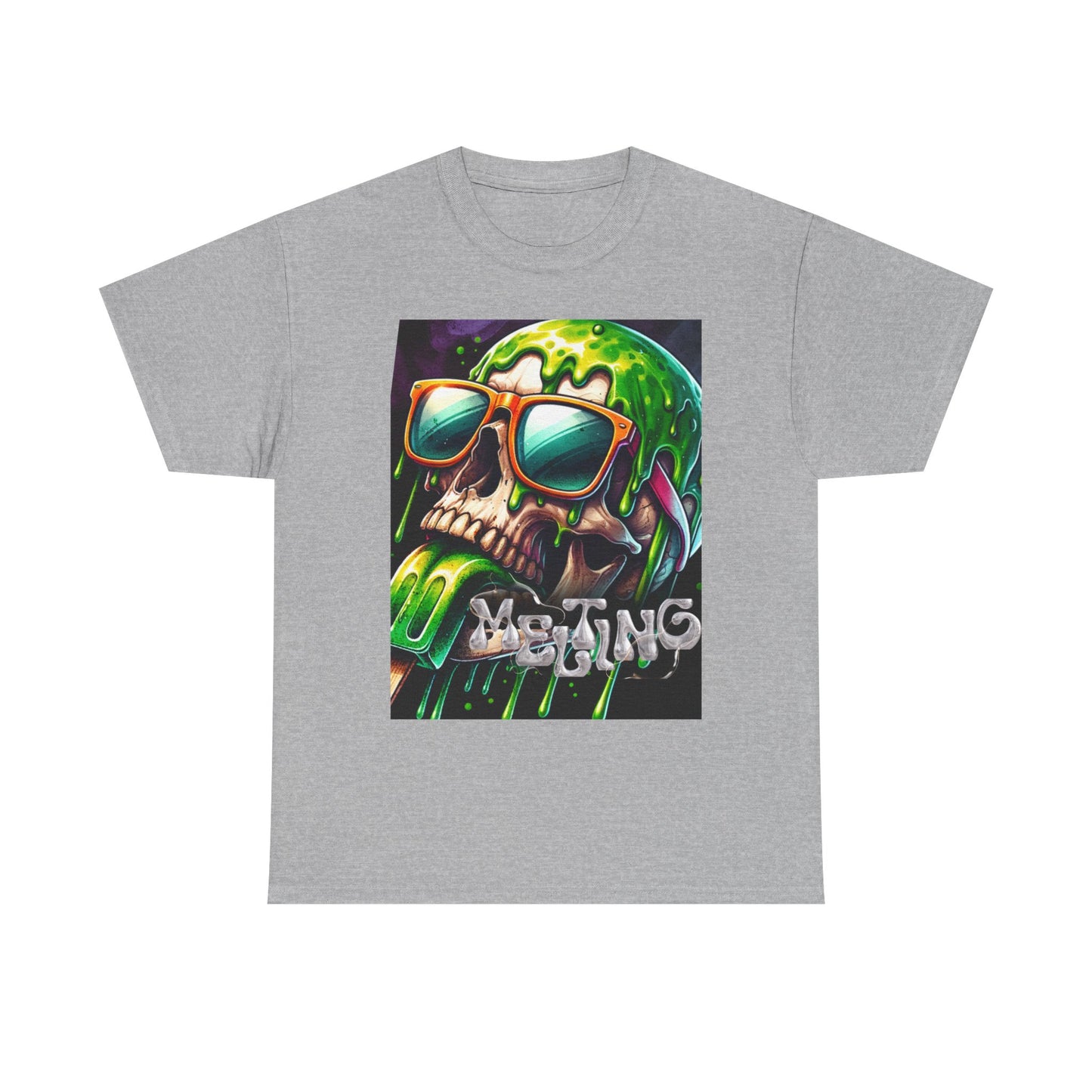 Edgy Skull Graphic Unisex Heavy Cotton Tee – Perfect for Casual Wear or Festivals