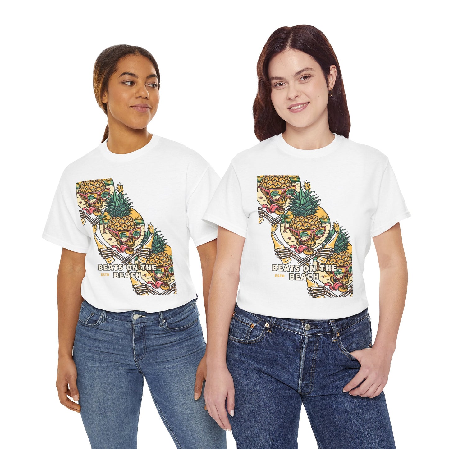 Beats on the Beach Unisex Heavy Cotton Tee – Chill Vibes Shirt