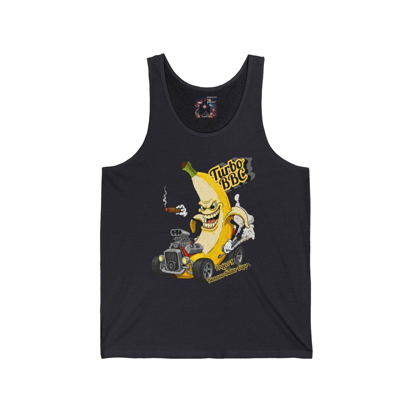 Turbo BBC Banana Unisex Jersey Tank - Fun Summer Graphic Tee
